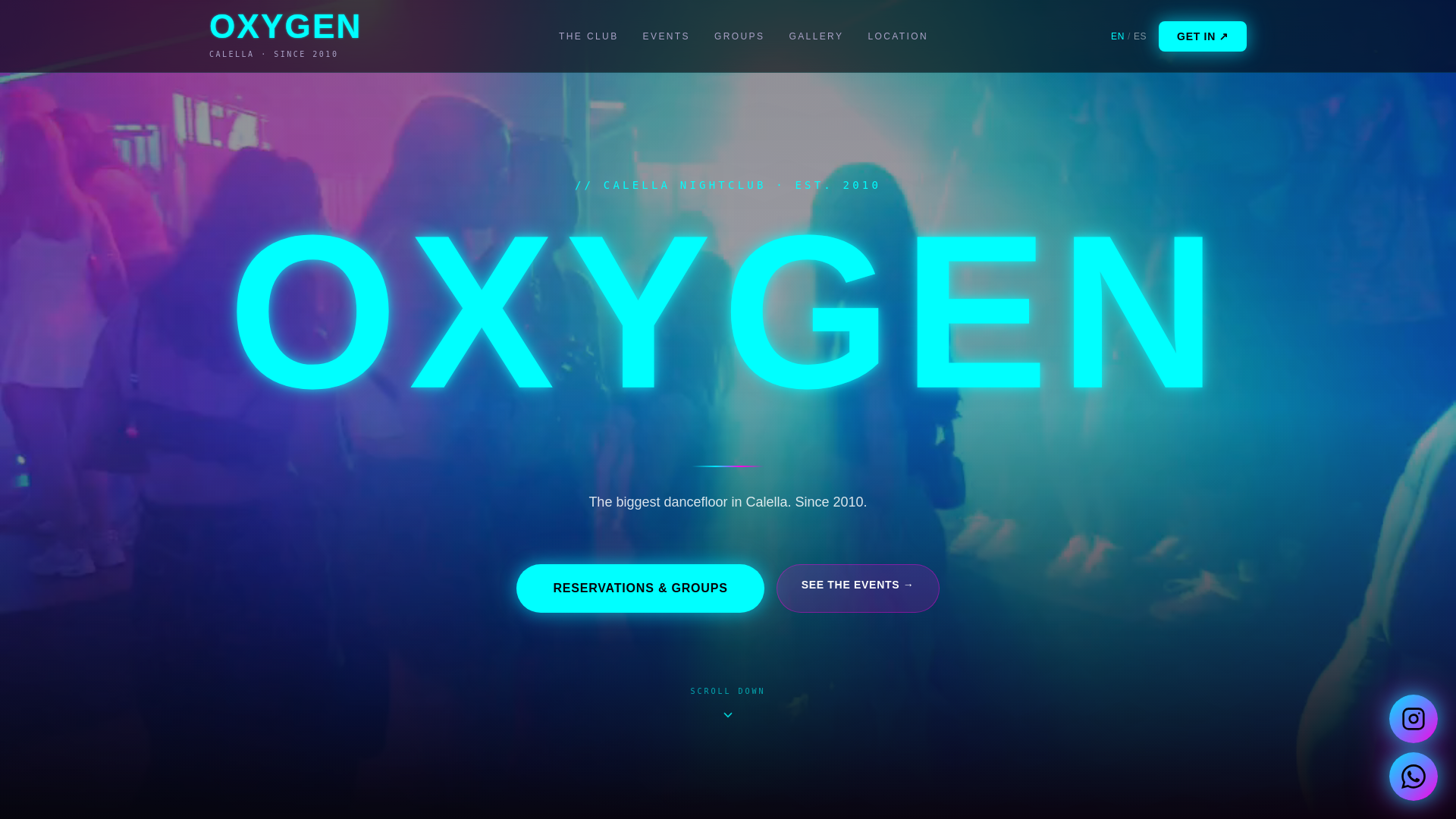 website screenshot of https://oxycalella.com/