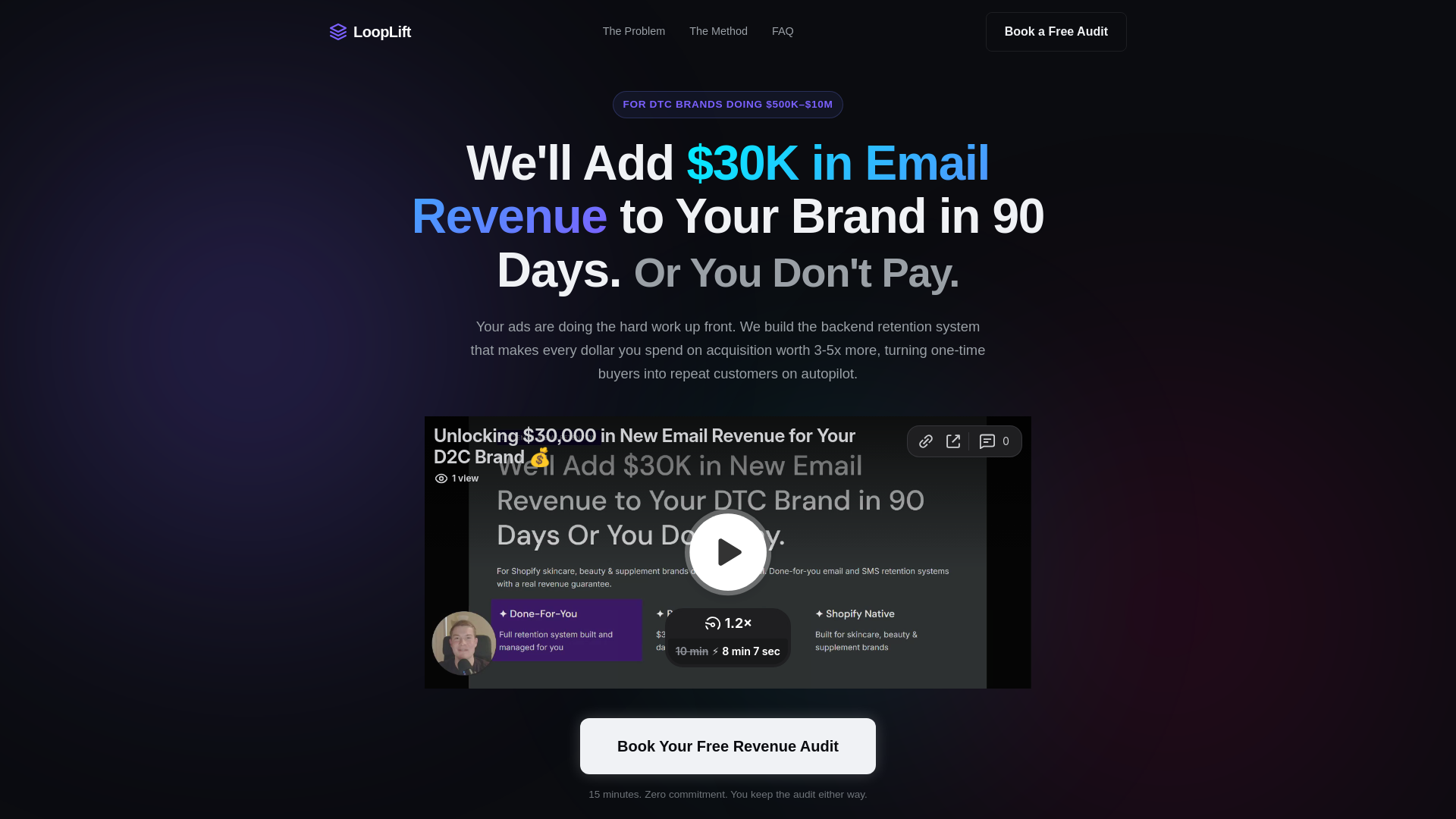 website screenshot of https://uselooplift.com/