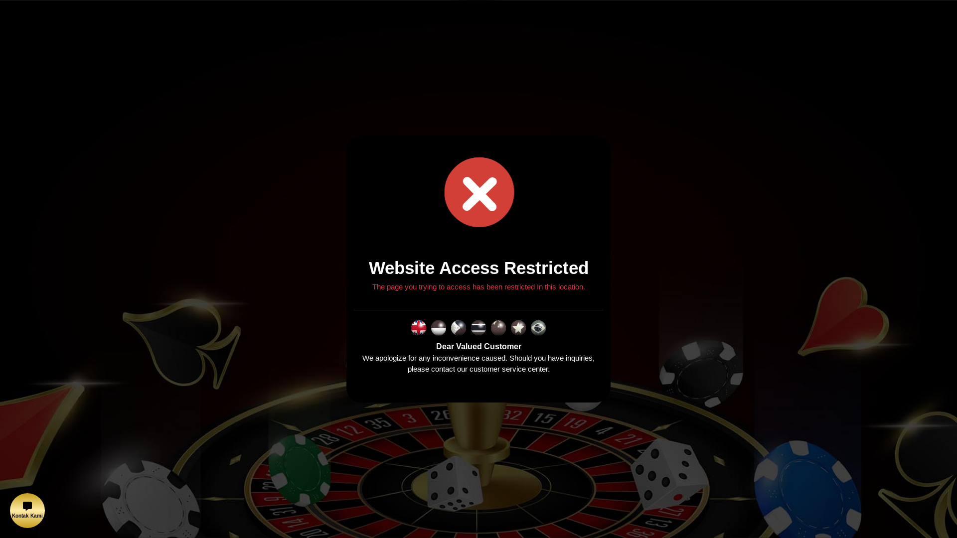 website screenshot of https://musang288kwai.com/