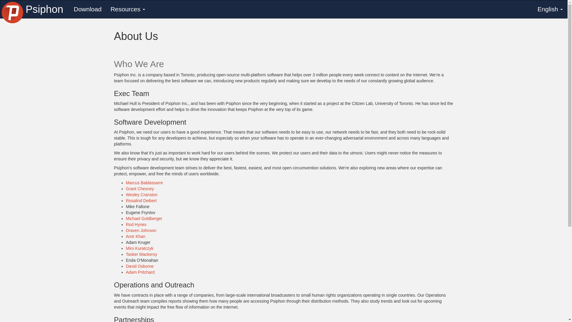 website screenshot of https://psiphon.ca/about.html