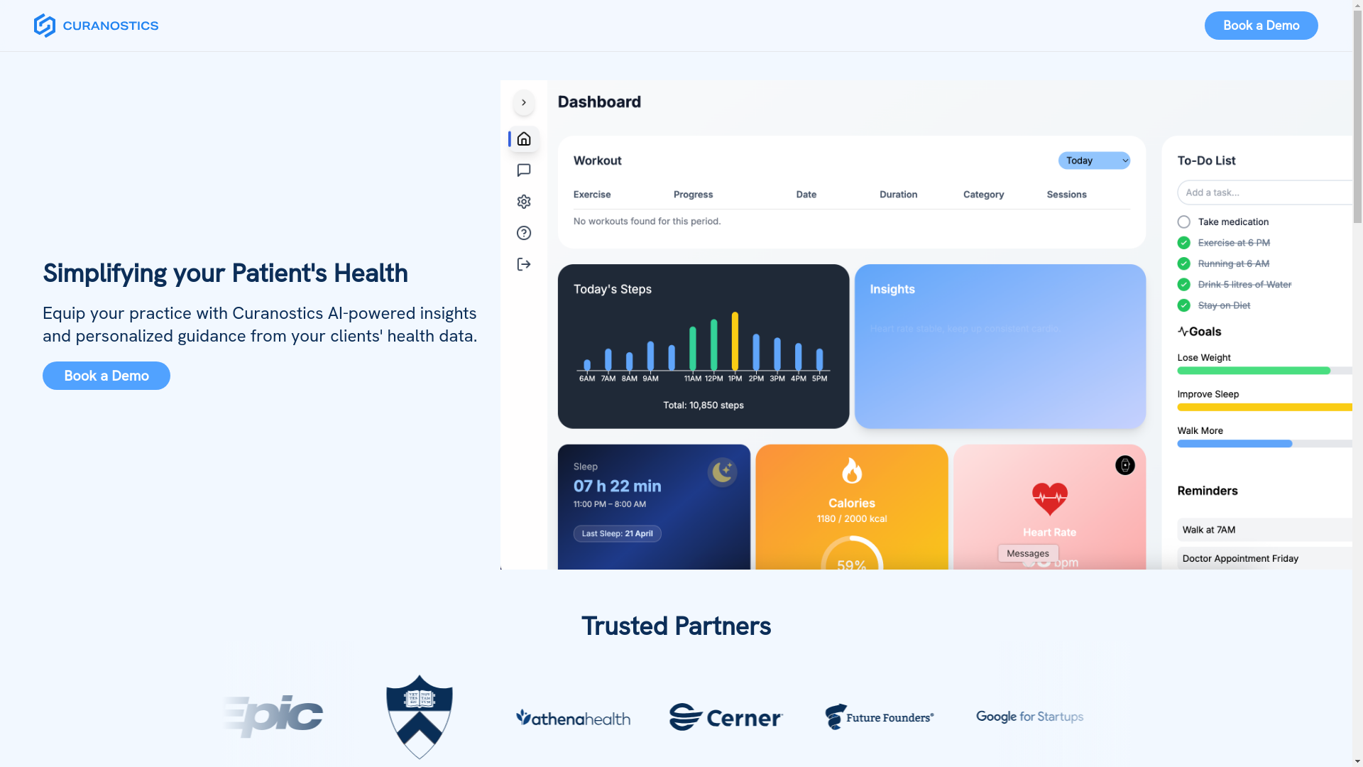 website screenshot of https://curanostics-website.pages.dev/