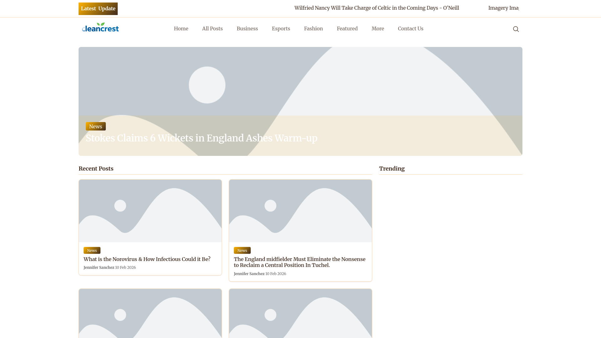 website screenshot of https://cleancrest.ca/