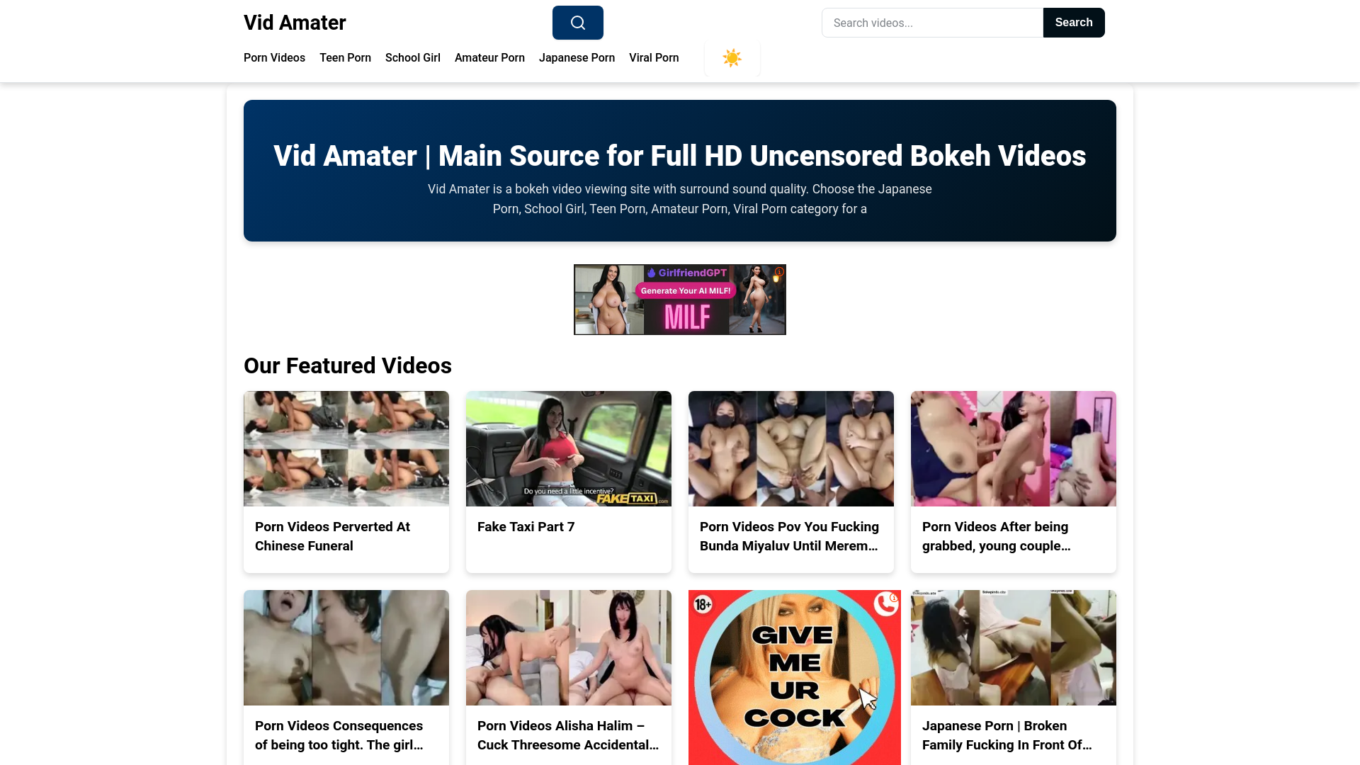 website screenshot of https://vidamater.pages.dev/