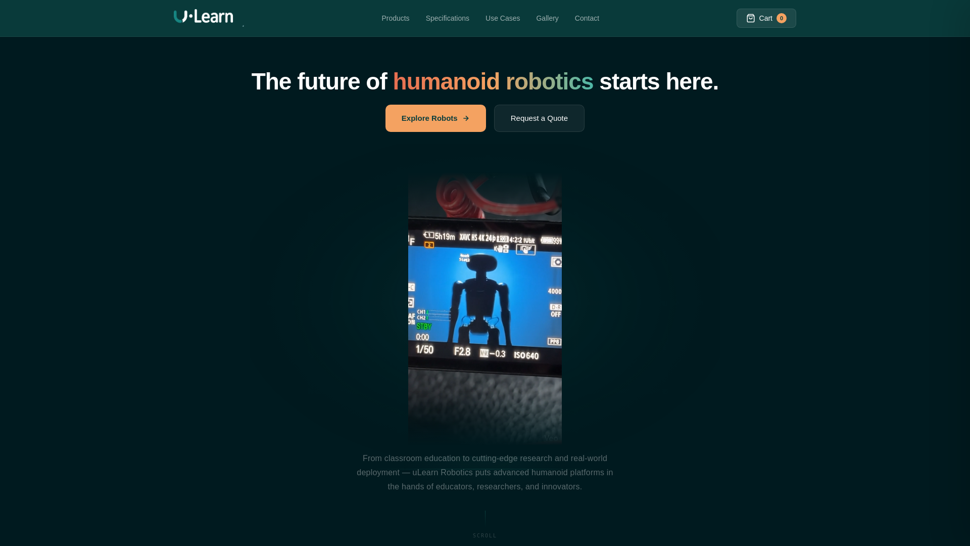 website screenshot of https://ulearnrobotics.pages.dev/