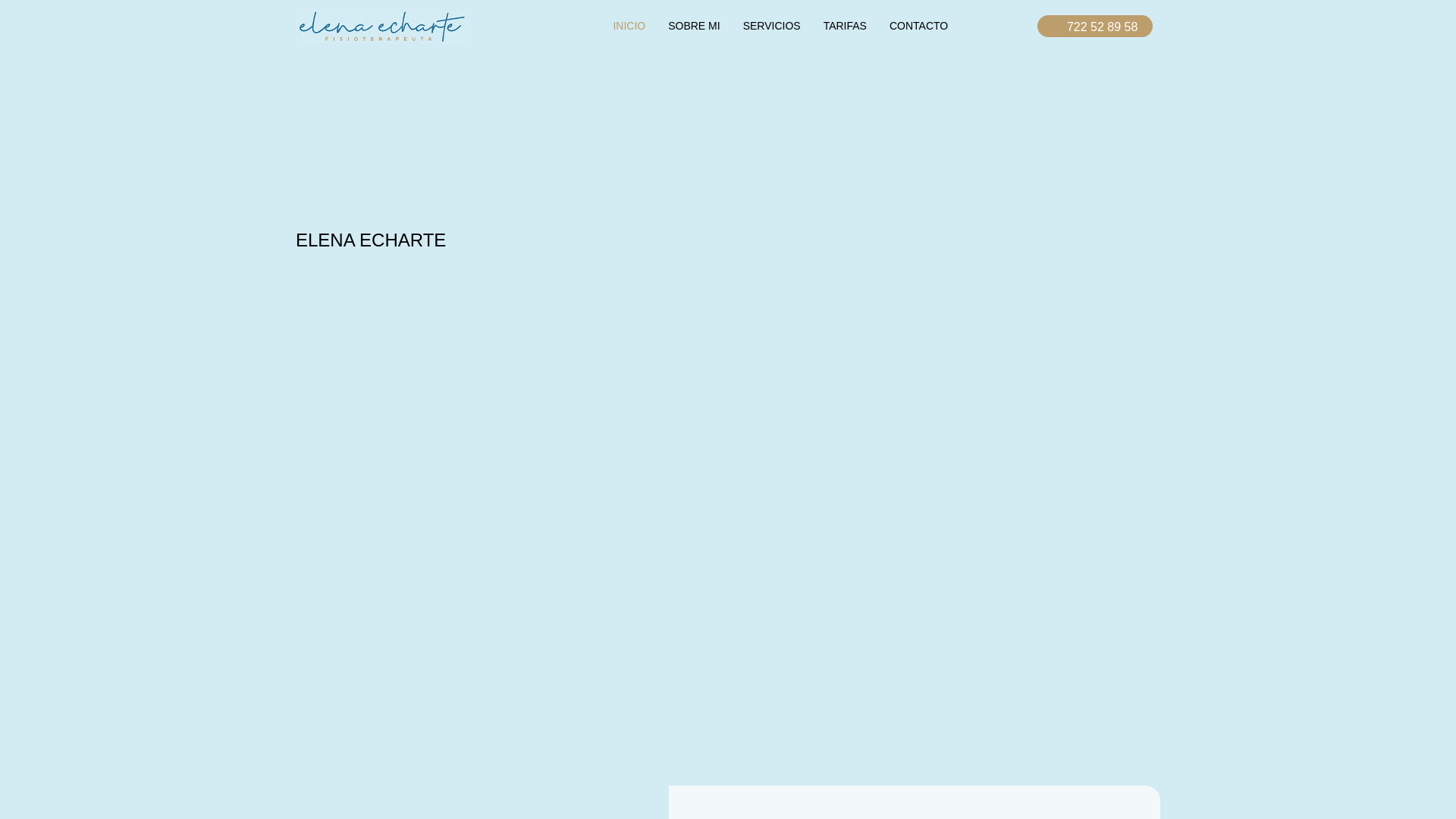 website screenshot of https://fisioterapiaelenaecharte.es/
