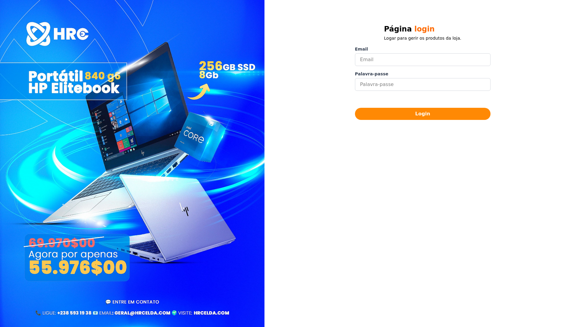 website screenshot of https://admin-ecommerce-front-end-euy.pages.dev/