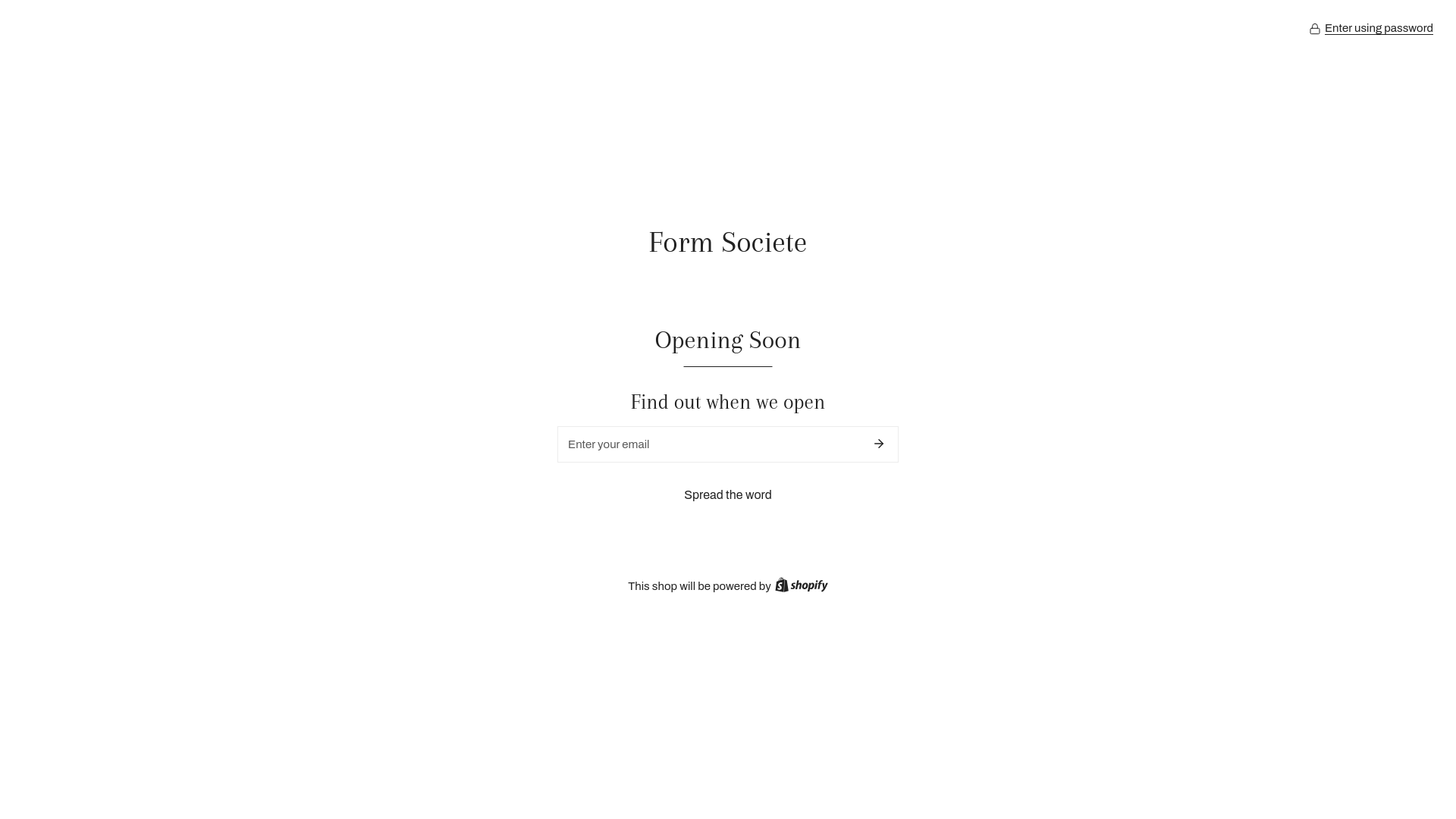 website screenshot of https://formsociete.us