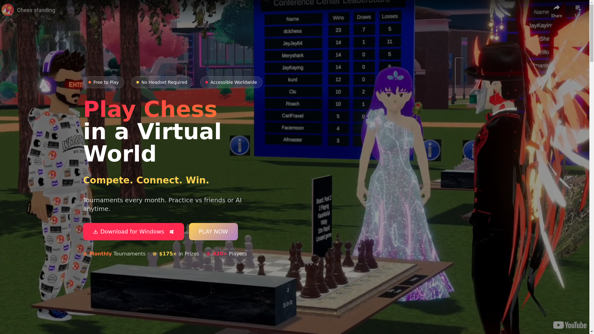 website screenshot of https://metaverse-chess-lounge.pages.dev/