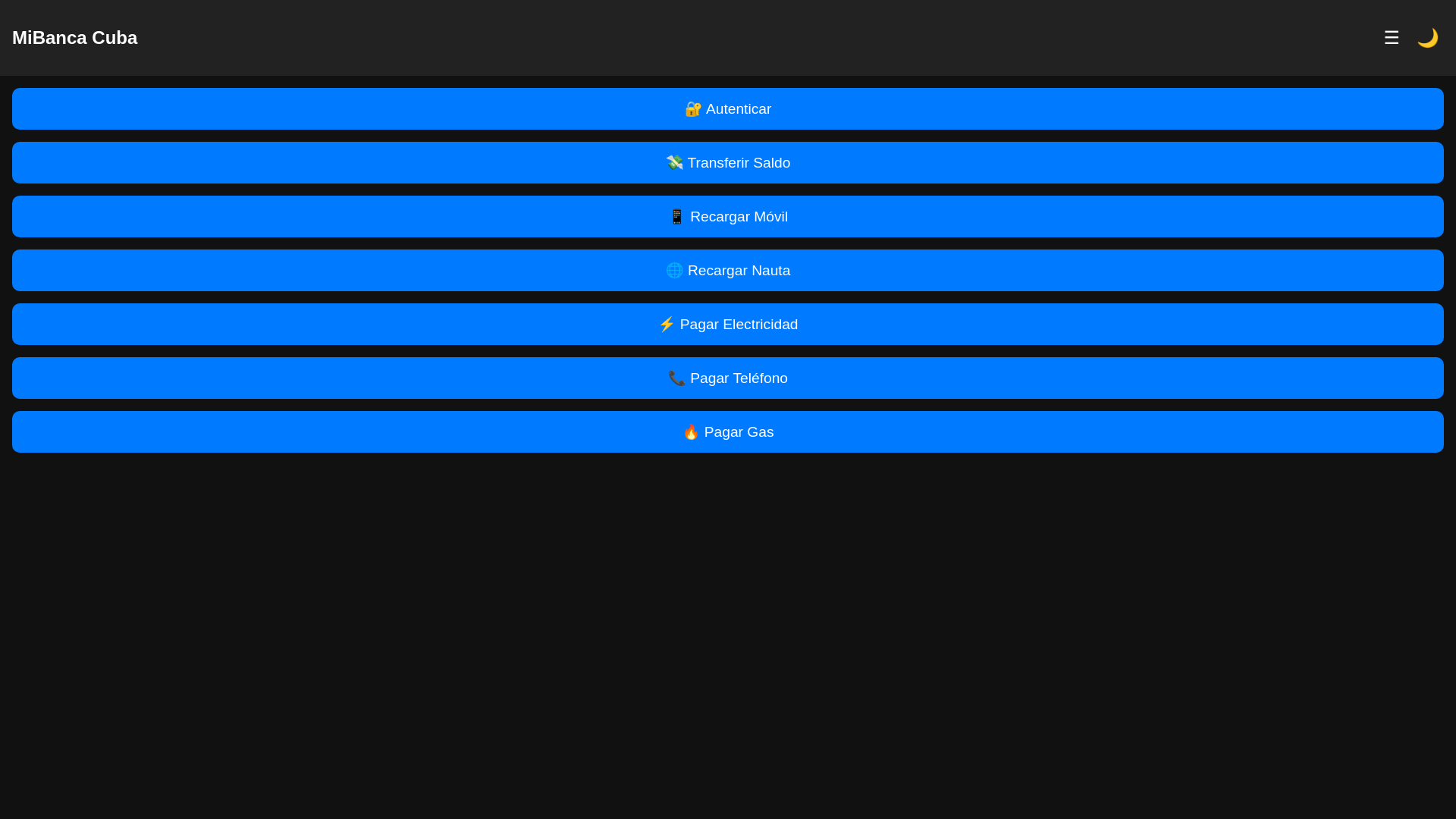 website screenshot of https://mibanca.pages.dev/