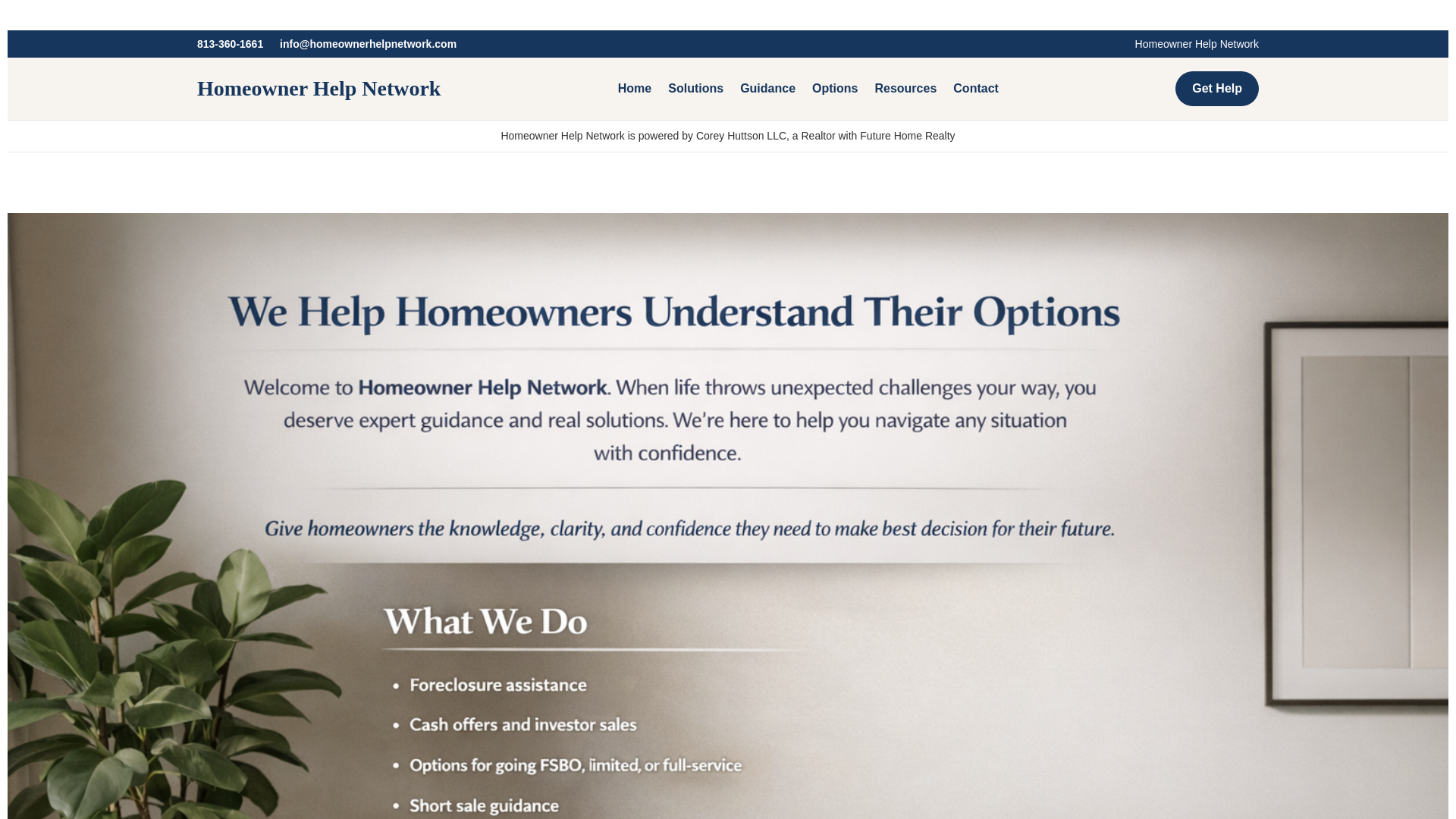 website screenshot of https://homeownerhelpnetwork.com