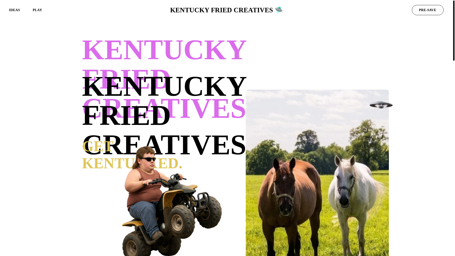 website screenshot of https://kyfriedcreatives.com/