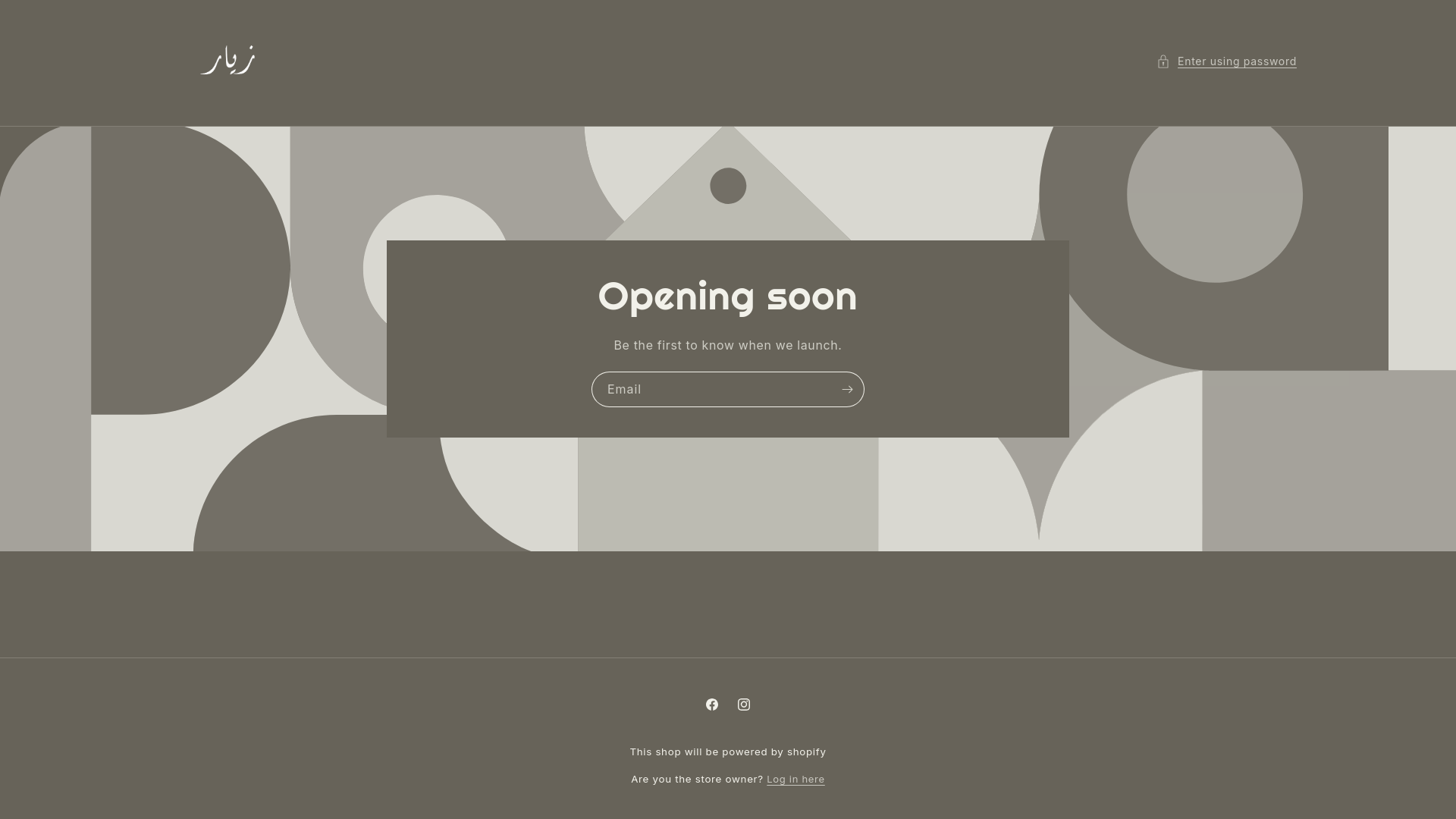 website screenshot of https://zyaarofficial.com/