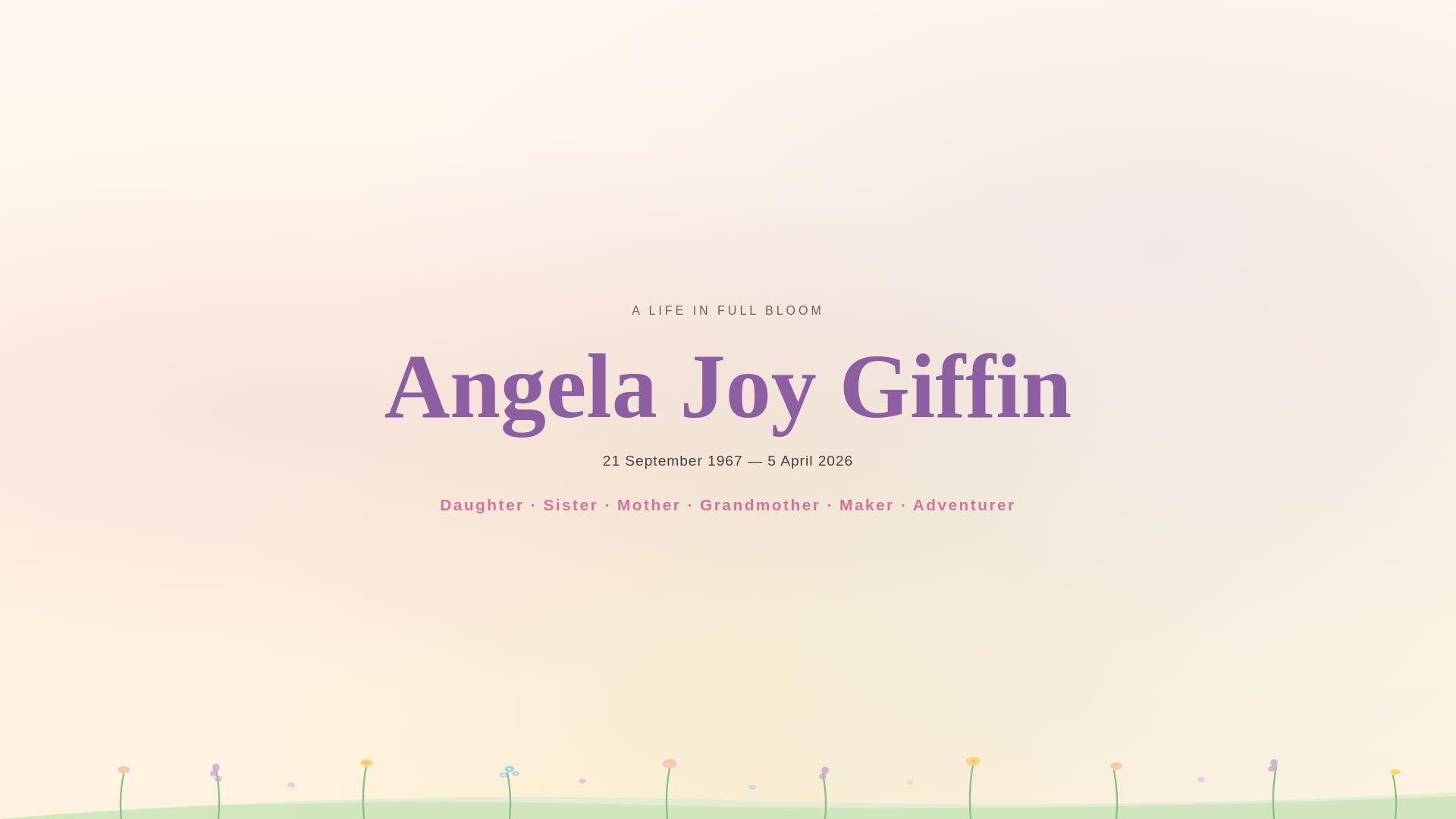 website screenshot of https://angela-giffin.co.uk/