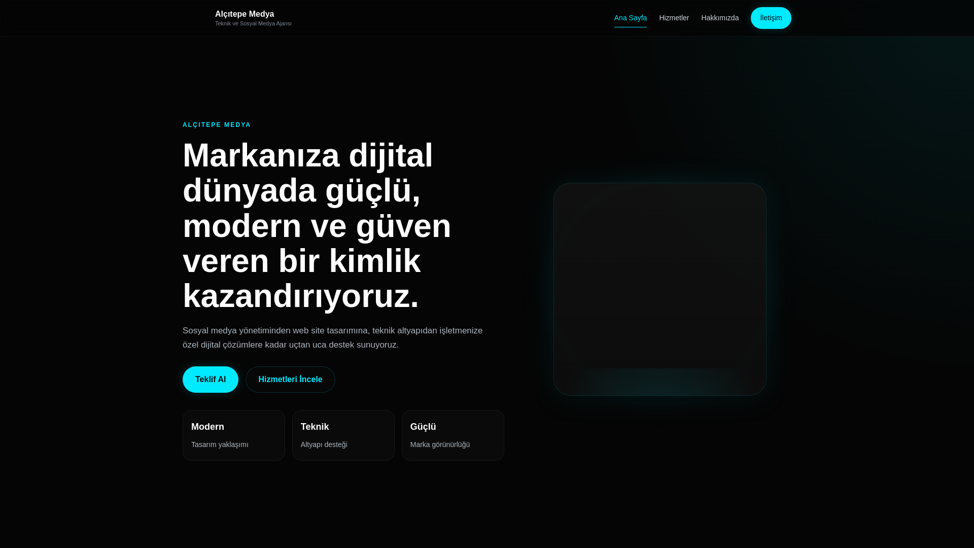 website screenshot of https://alcitepe.com.tr