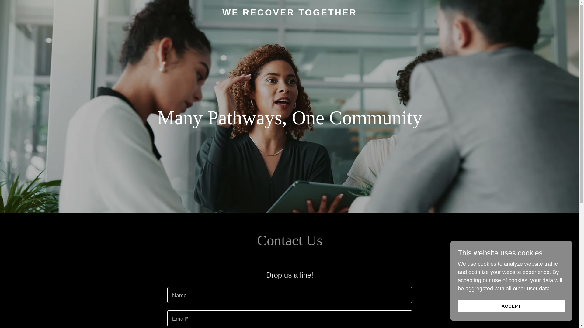 website screenshot of https://werecovertogether.online/