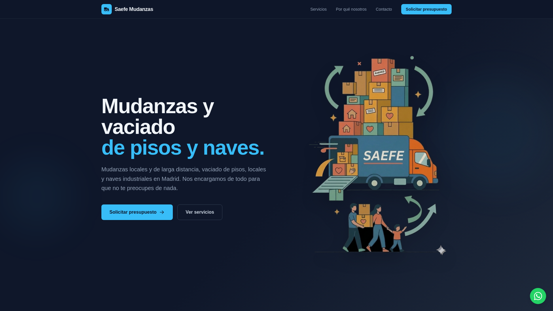 website screenshot of https://saefemudanzas.es/