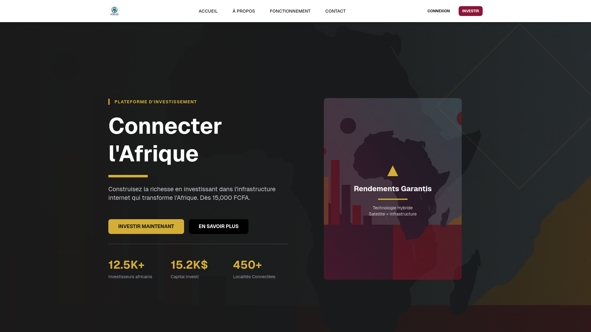 website screenshot of https://afrilinktech.sbs