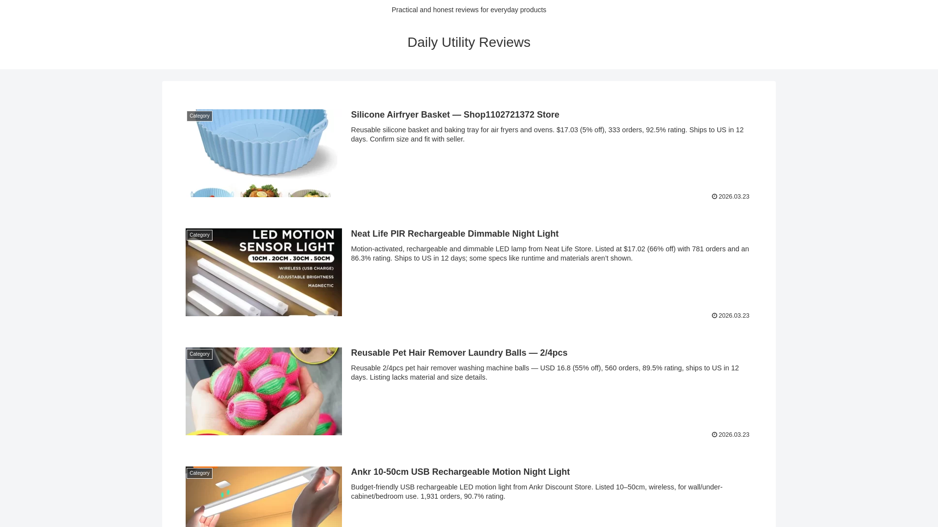 website screenshot of https://daily-reviewer.com/