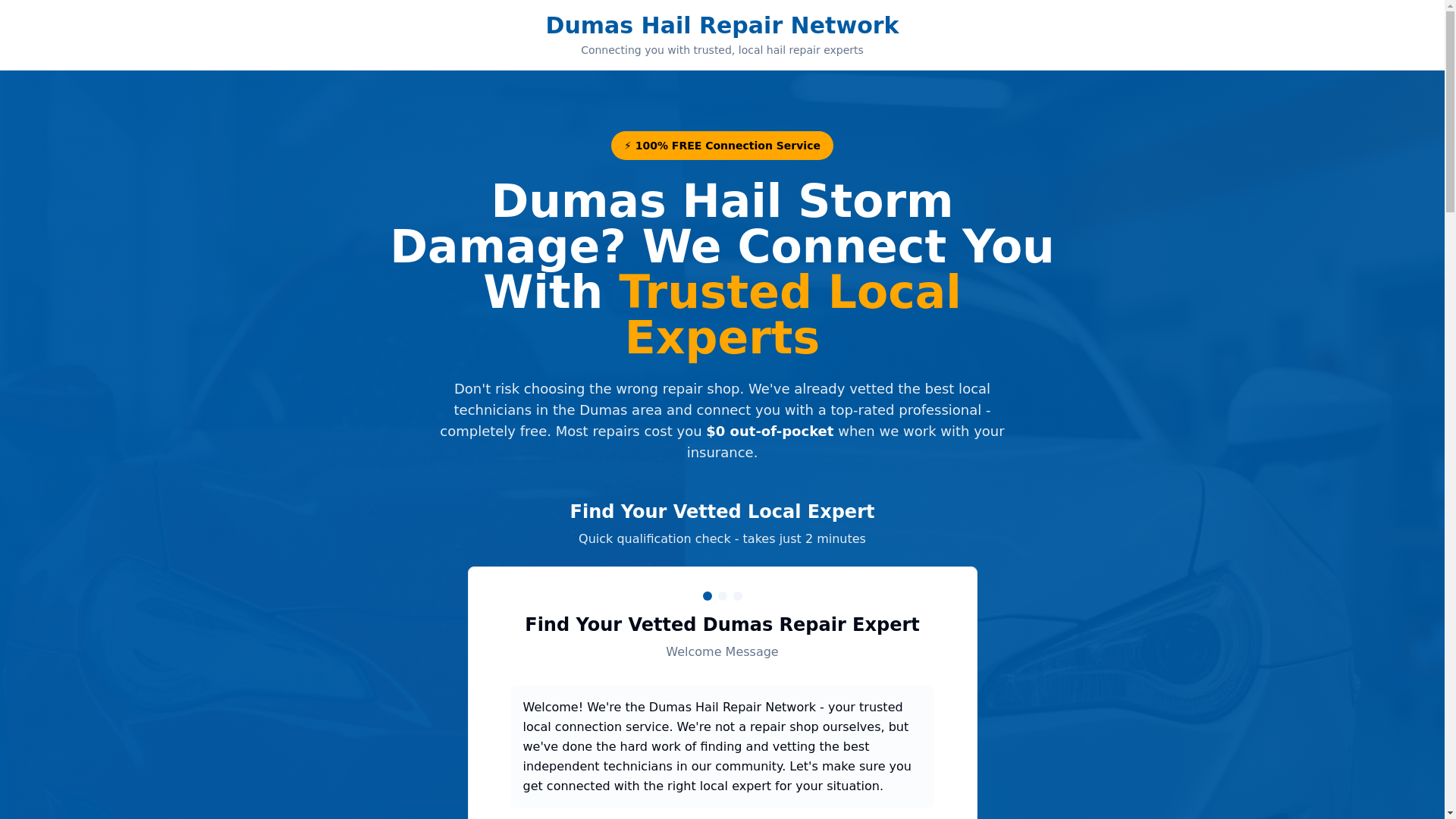website screenshot of https://haildamageauthority.com/