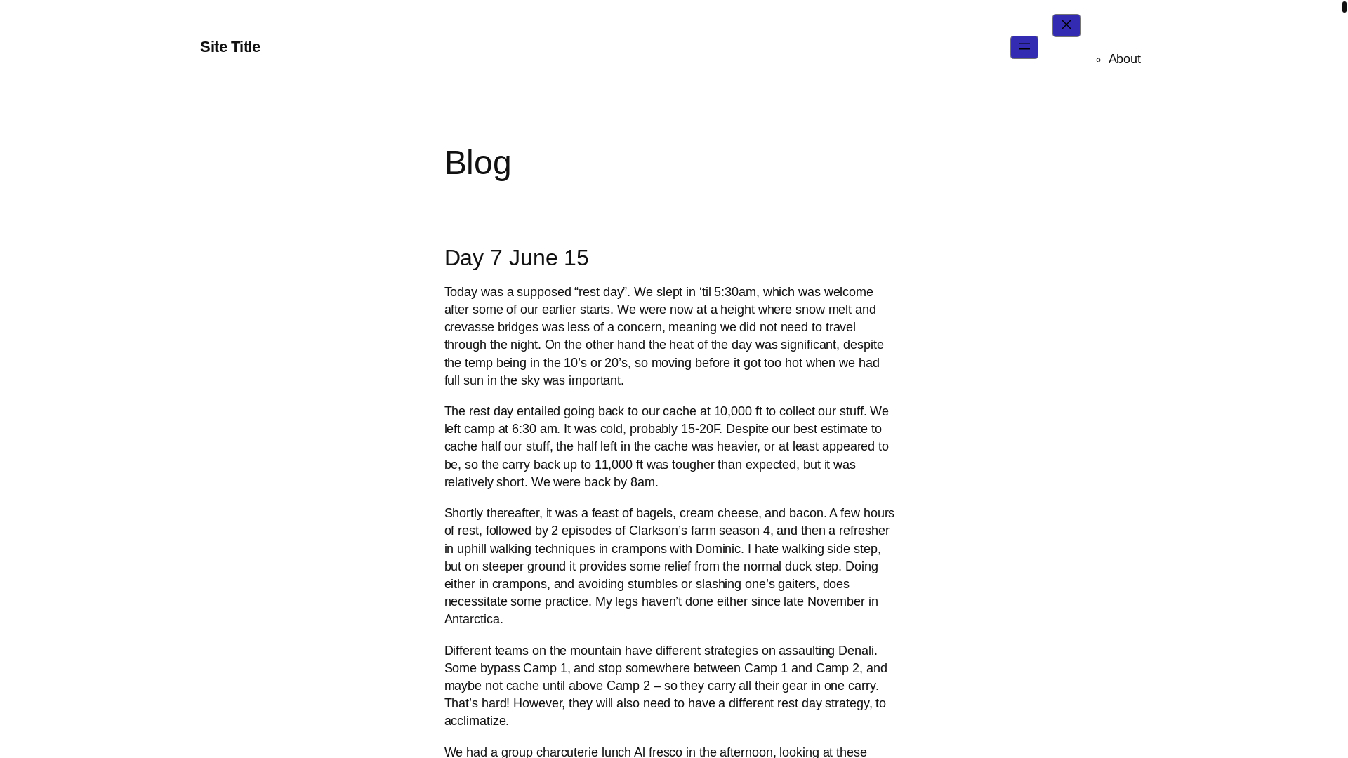 website screenshot of https://ramblingwhilerambling.com/