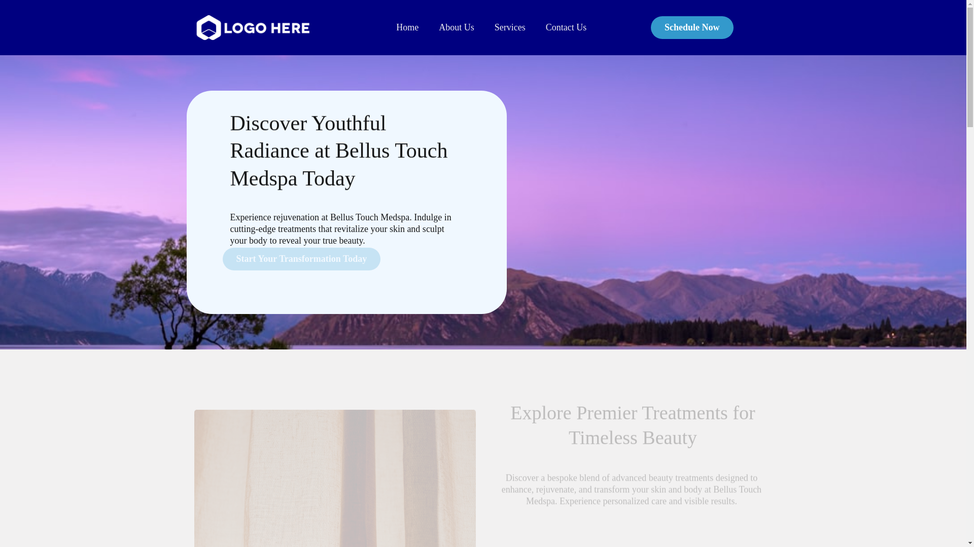 website screenshot of https://bellustouchmedspa.com/