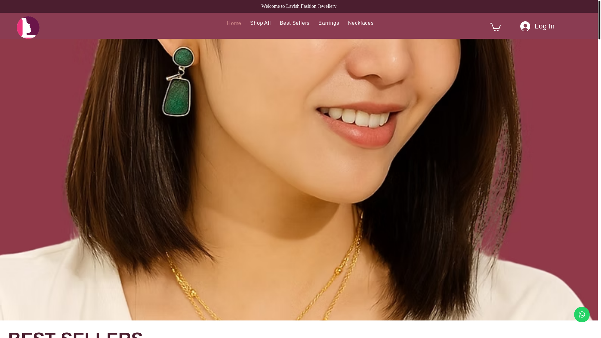website screenshot of https://lavishjewellery.online/