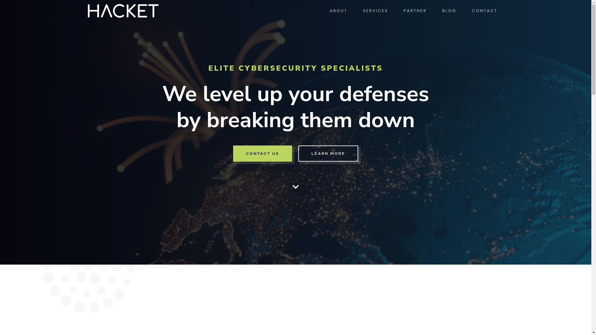 website screenshot of https://poweredbyhacket.com/