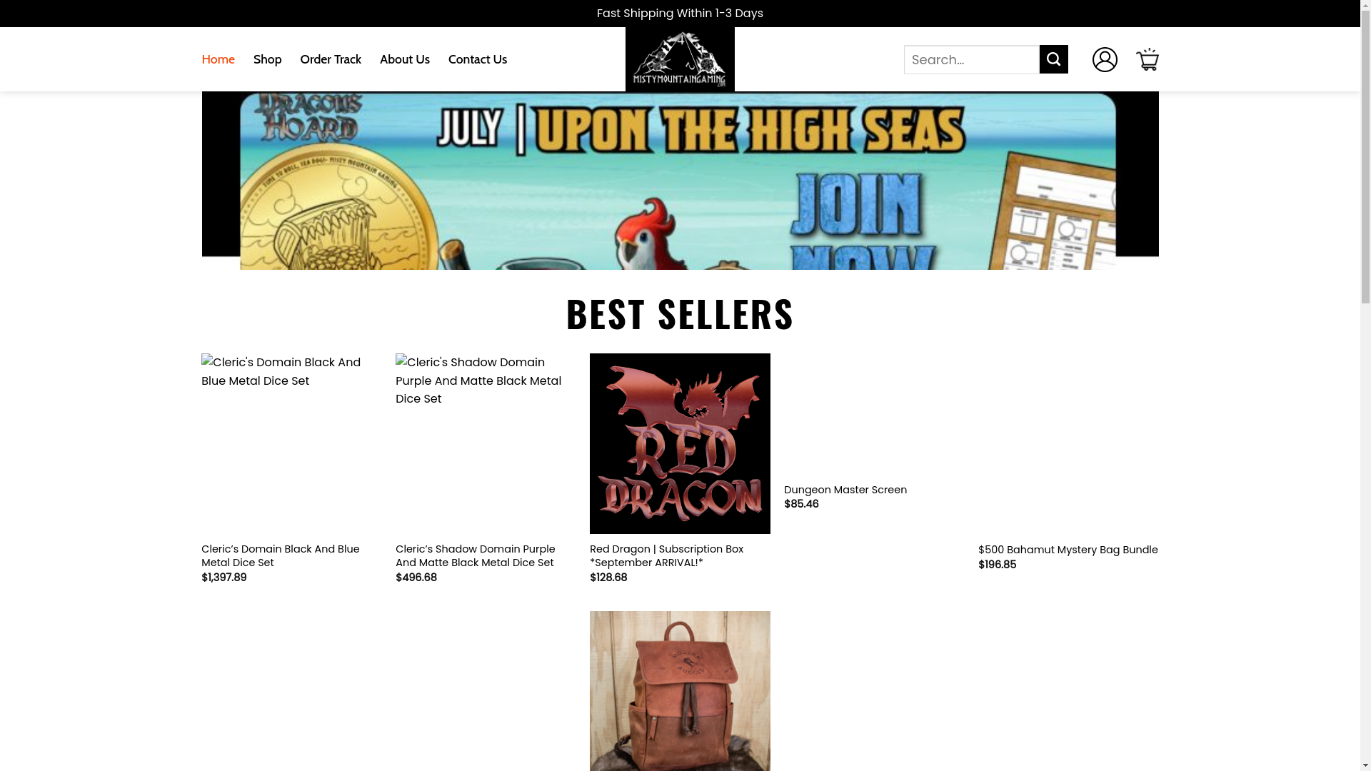 website screenshot of https://elitemistymountaingaming.shop/