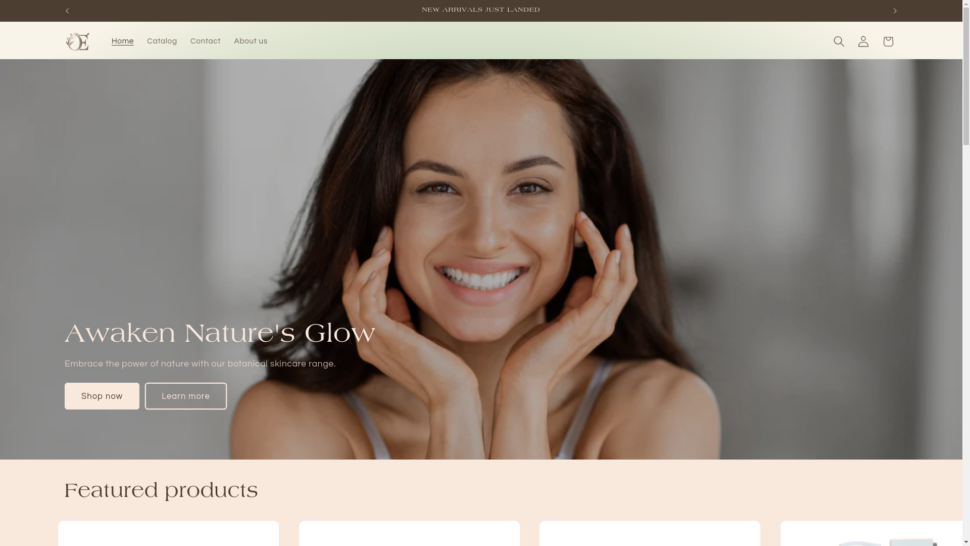 website screenshot of https://oelleskincare.com/
