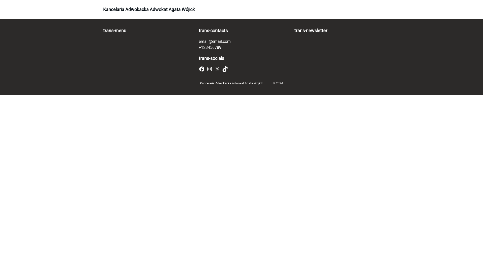 website screenshot of https://advocatepoland.eu/