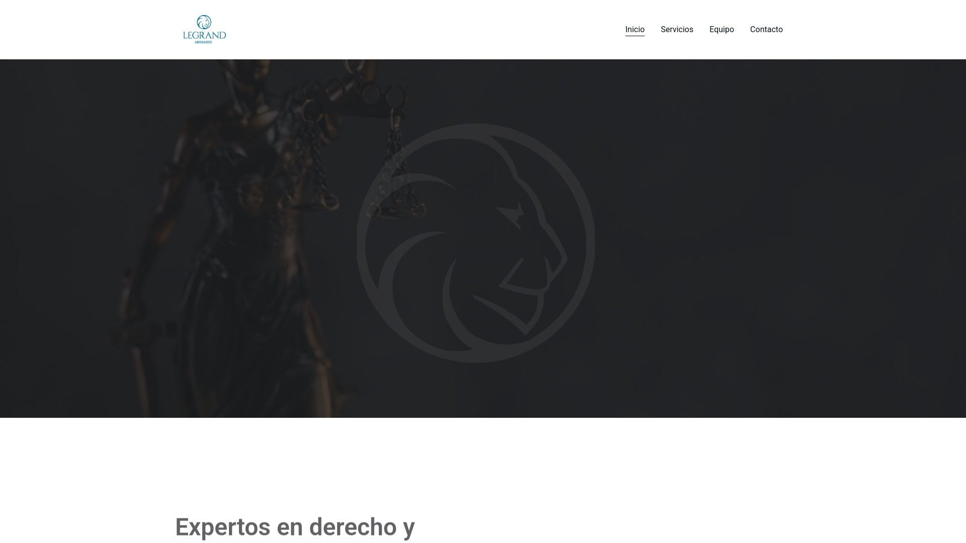 website screenshot of https://legrandabogados.com/