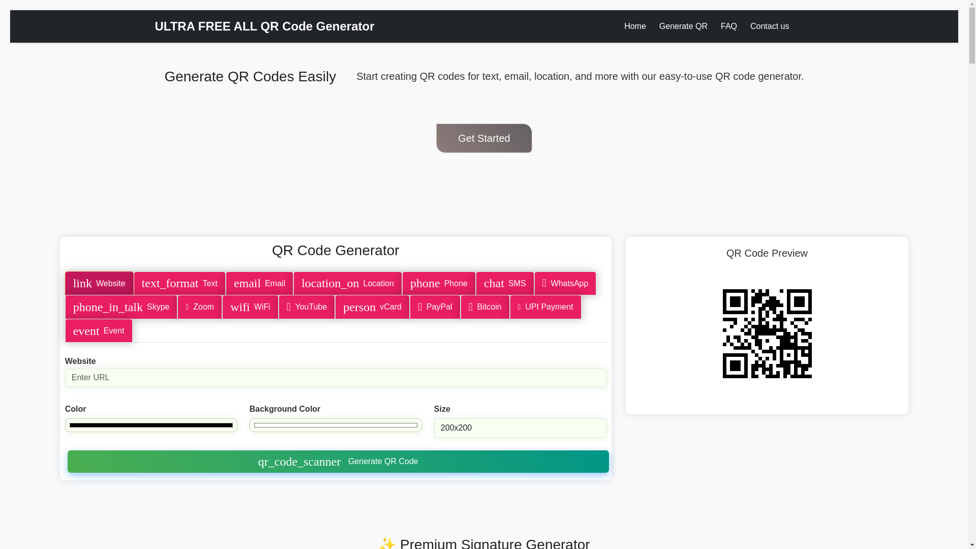 website screenshot of https://merhi.xyz/