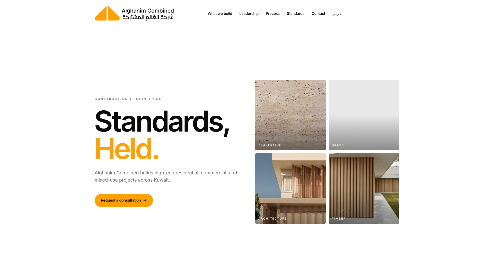 website screenshot of https://alghanim-combined-website.pages.dev/