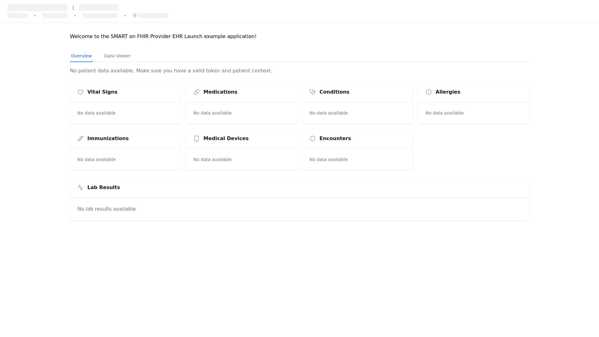 website screenshot of https://smart-provider-ehr-launch-app-epic.pages.dev/