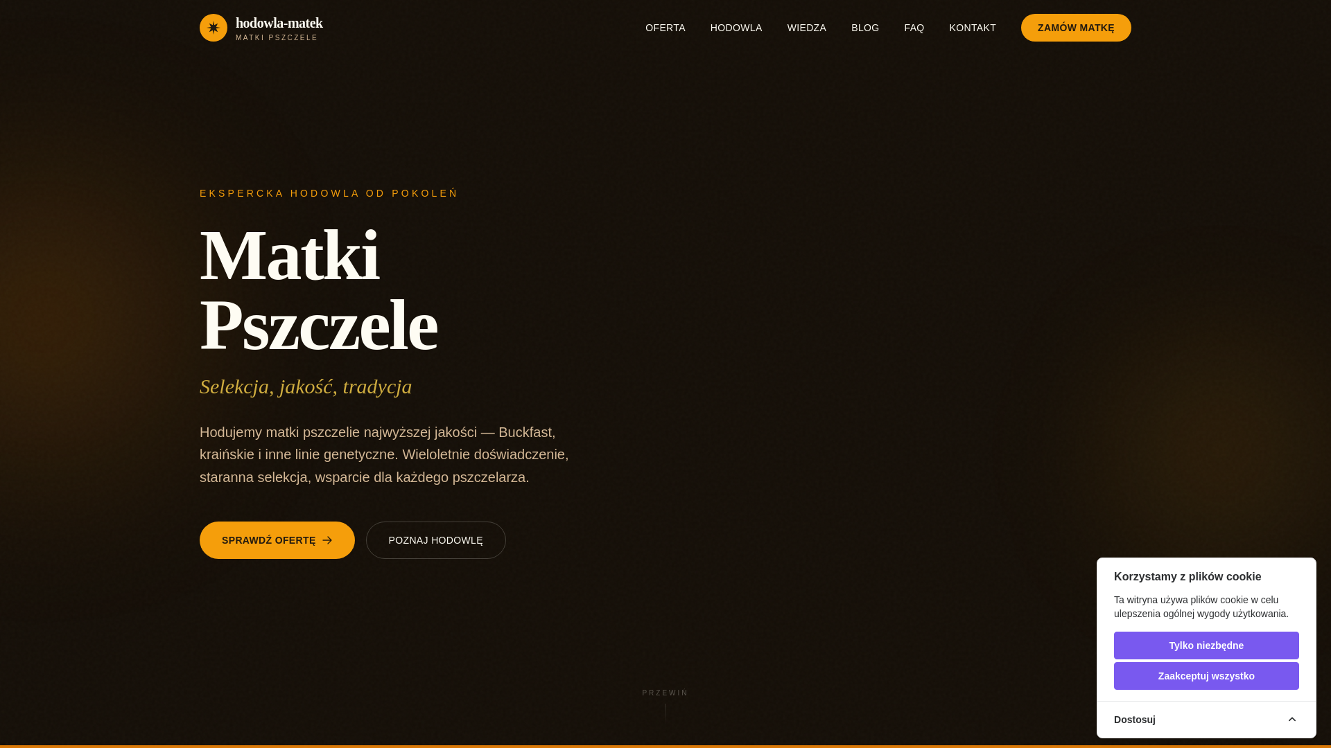 website screenshot of https://hodowla-matek.pl/
