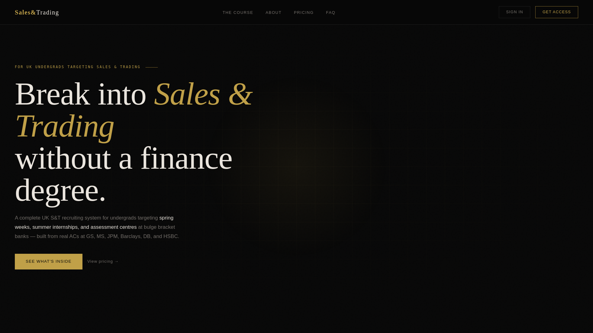website screenshot of https://salesandtrading.pages.dev/