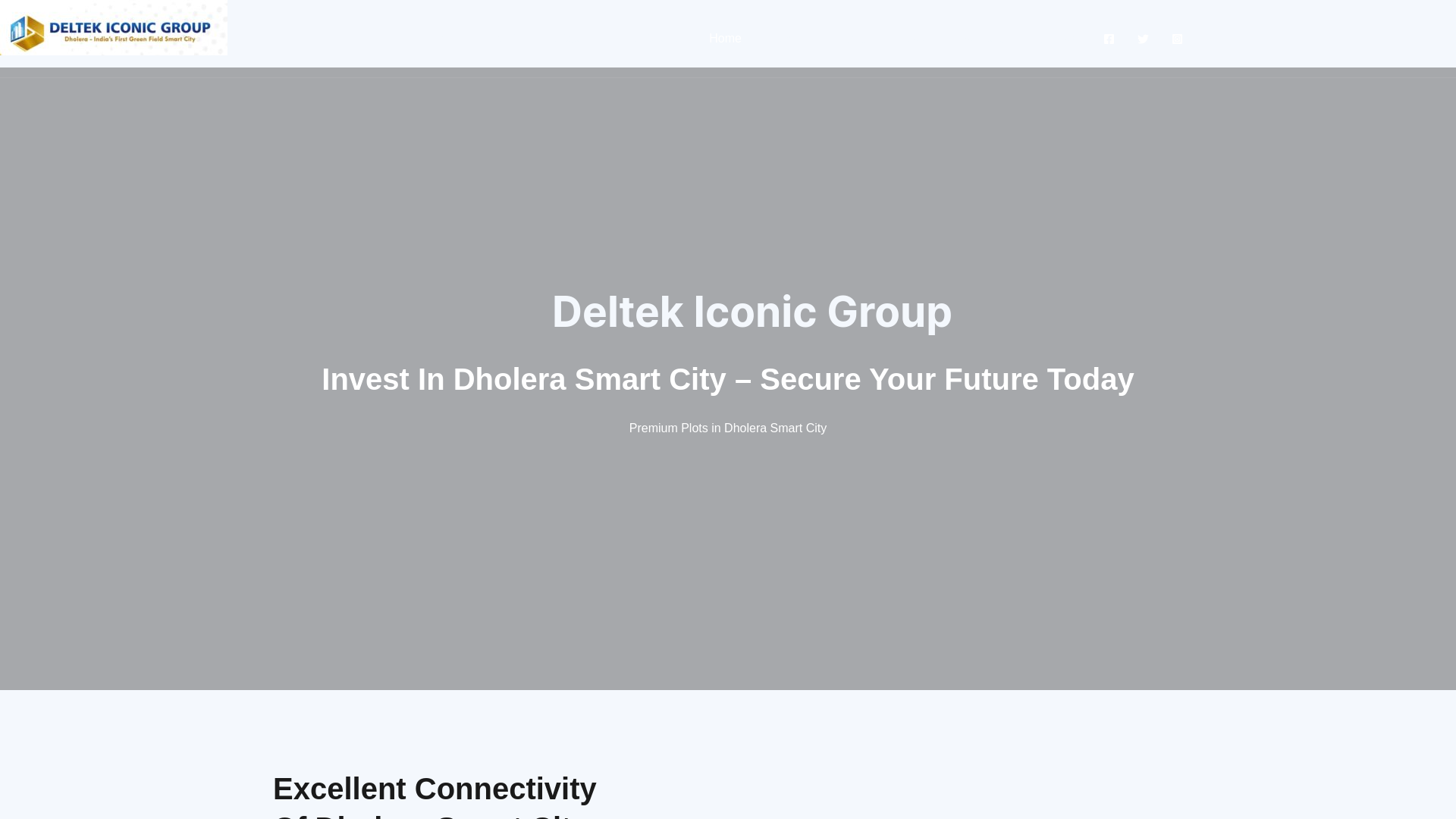 website screenshot of https://dholeradeltek.com