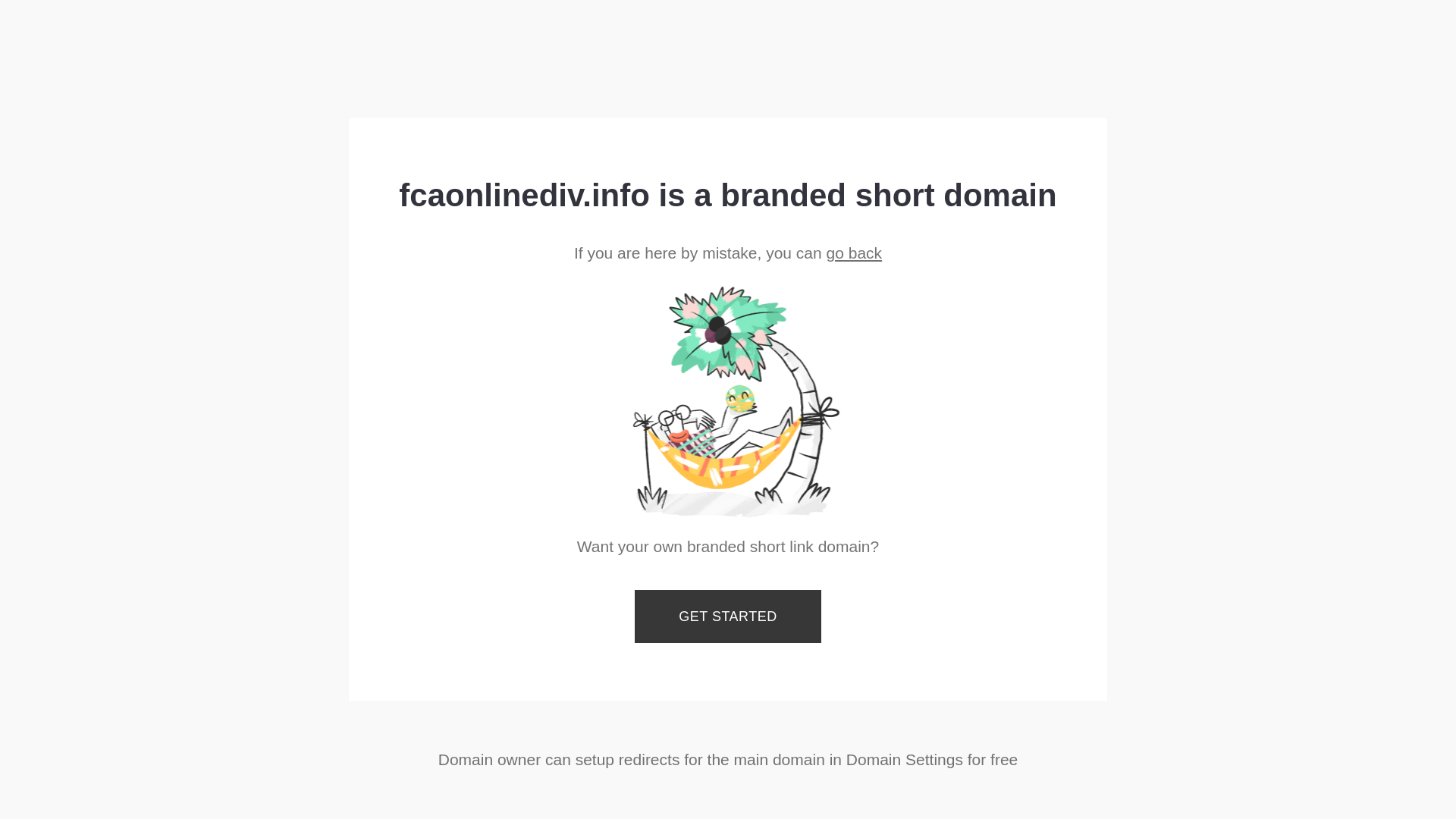 website screenshot of https://fcaonlinediv.info/