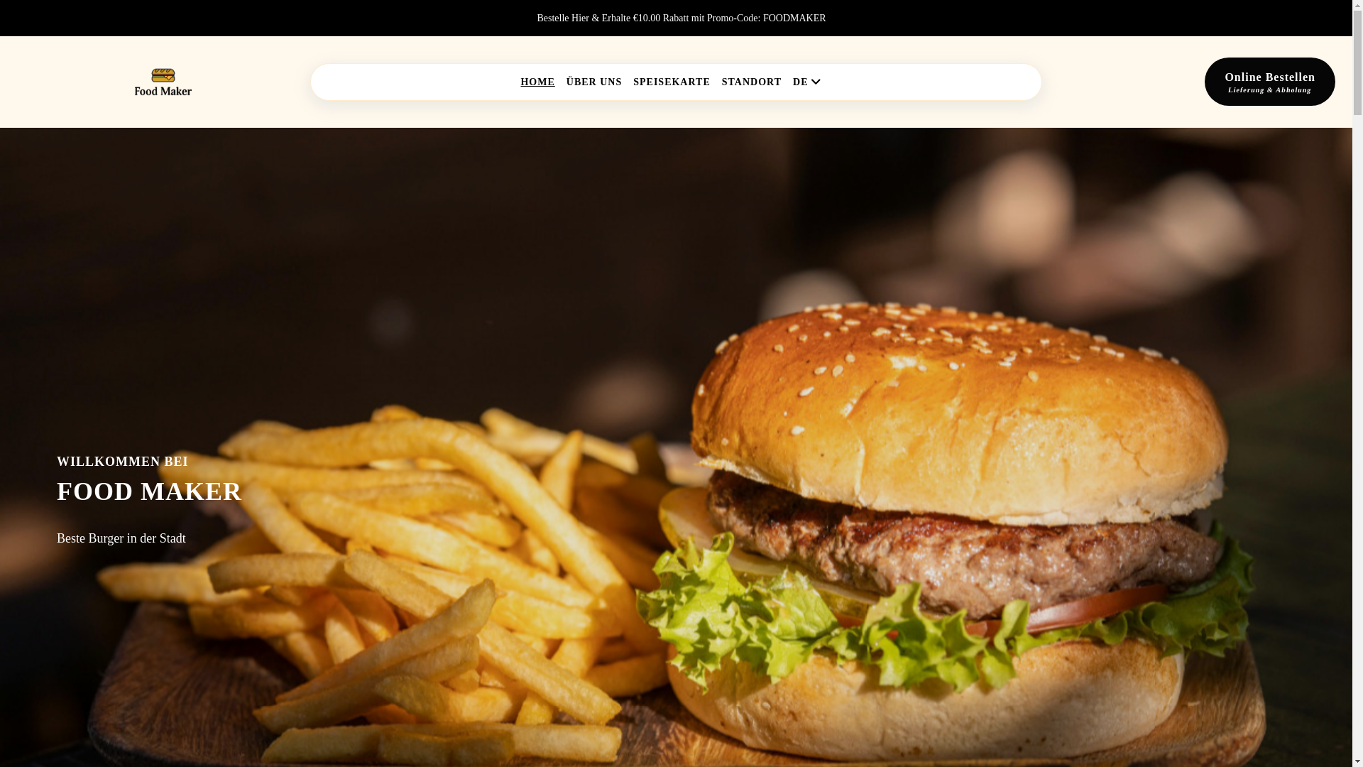 website screenshot of https://foodmaker-essen.de/