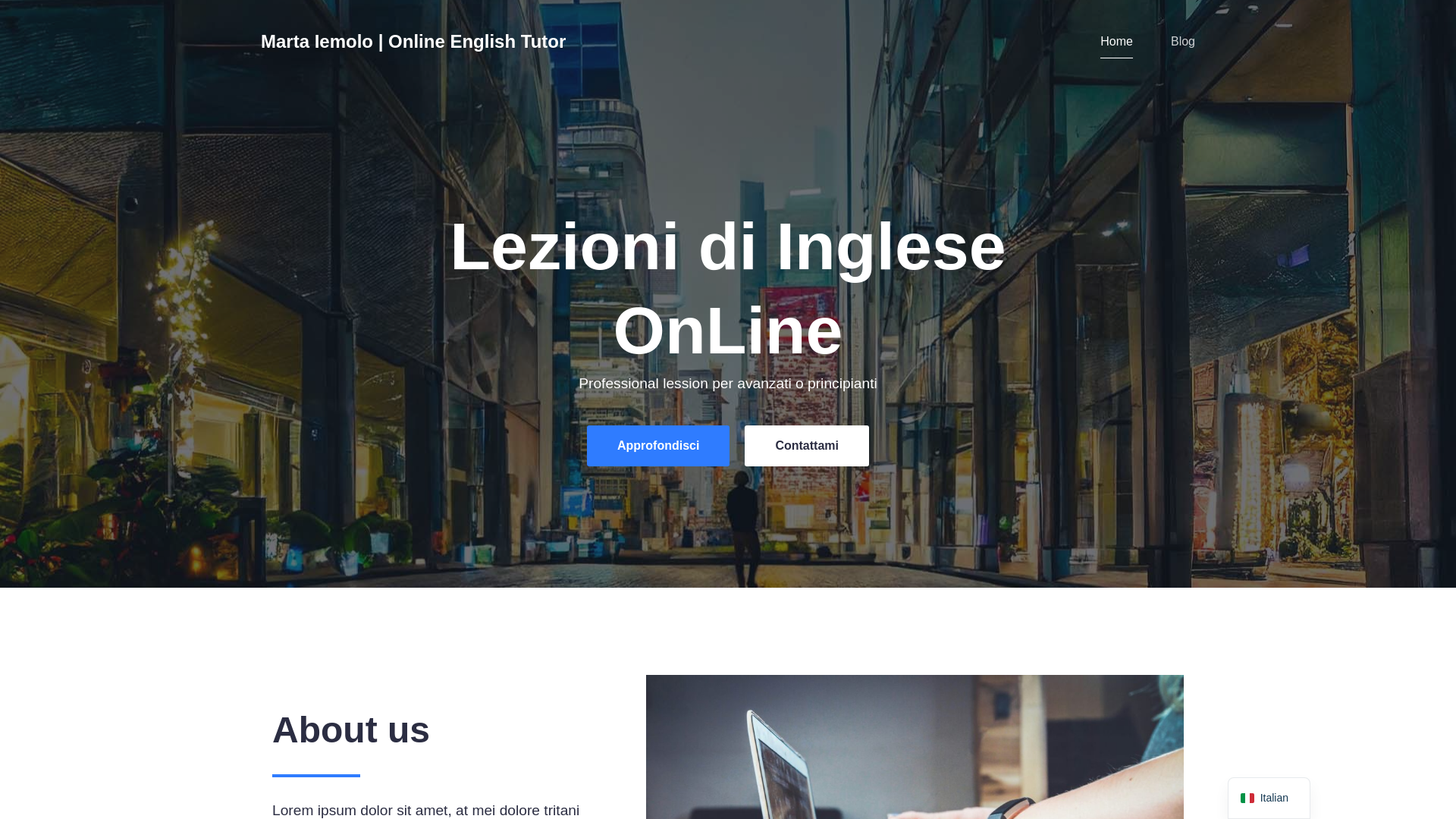 website screenshot of https://martaiemolo.it/