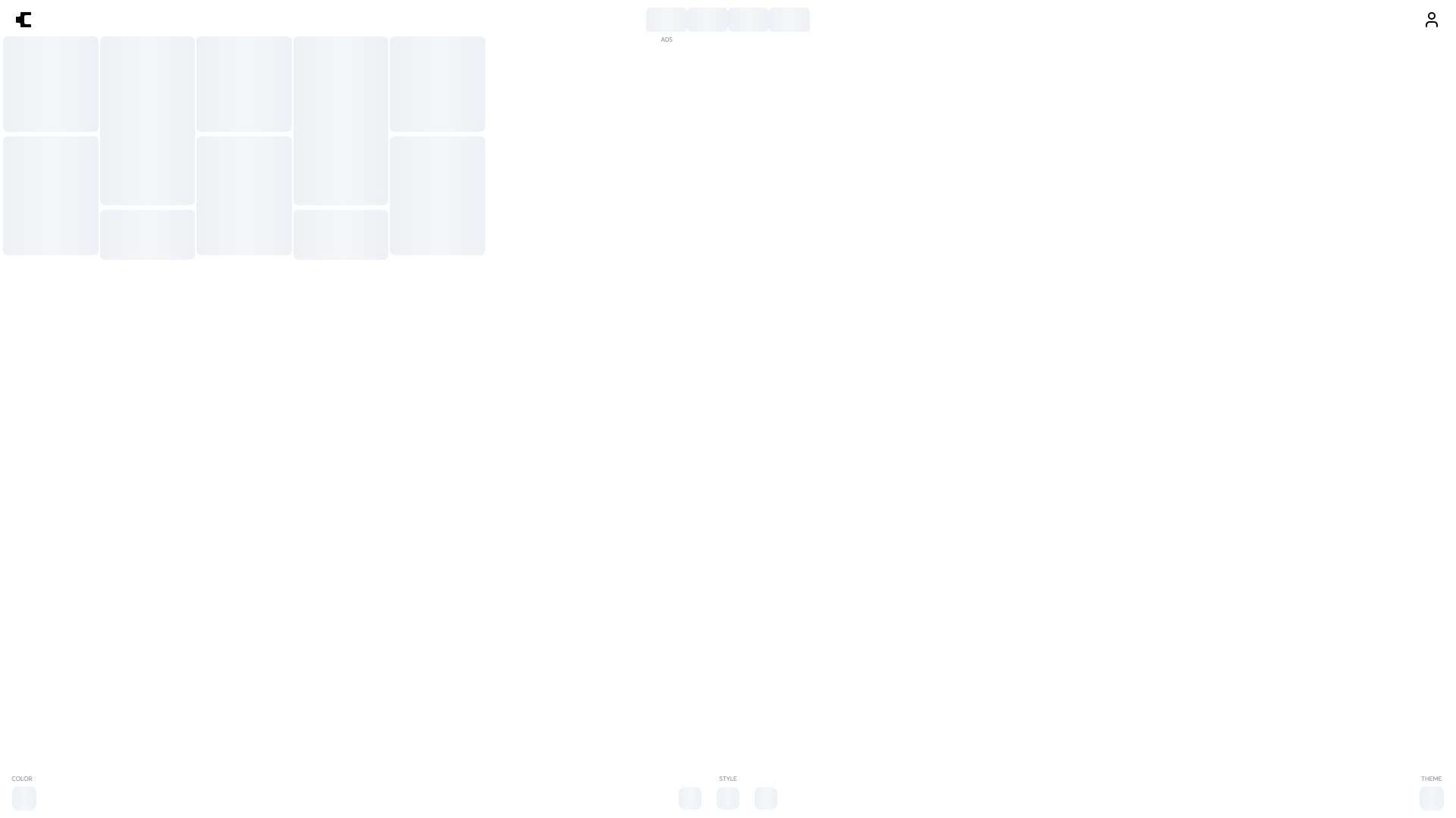 website screenshot of https://curated.kr