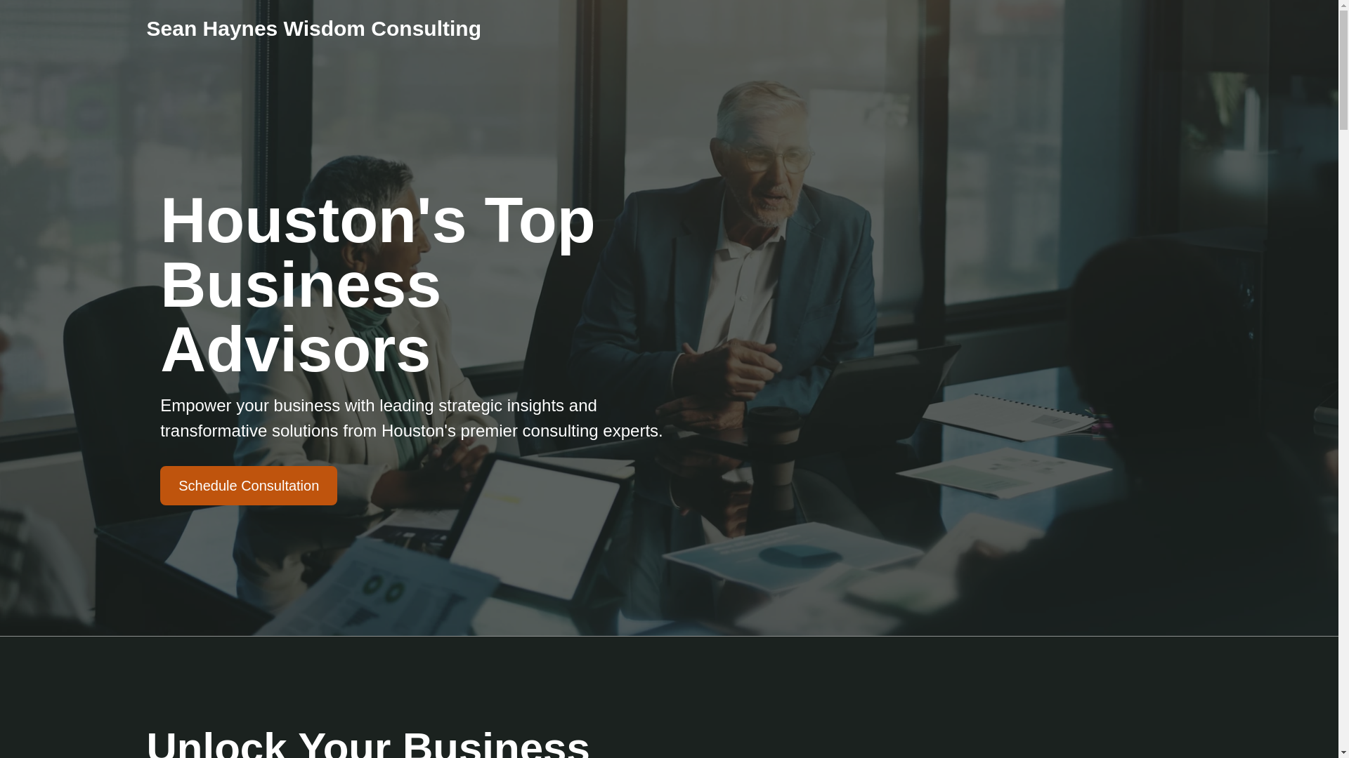 website screenshot of https://seanhayneswisdom.com/