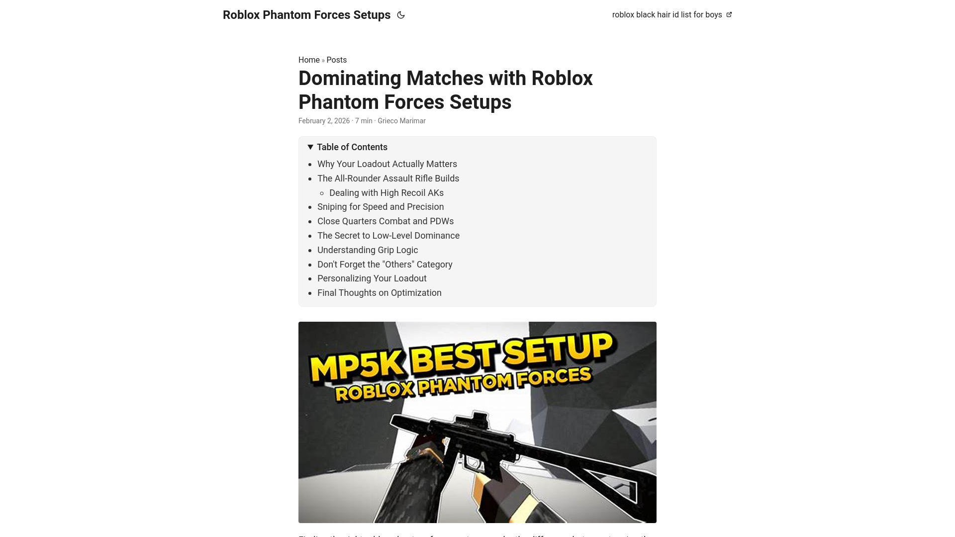 website screenshot of https://roblox-phantom-forces-setups.pages.dev/