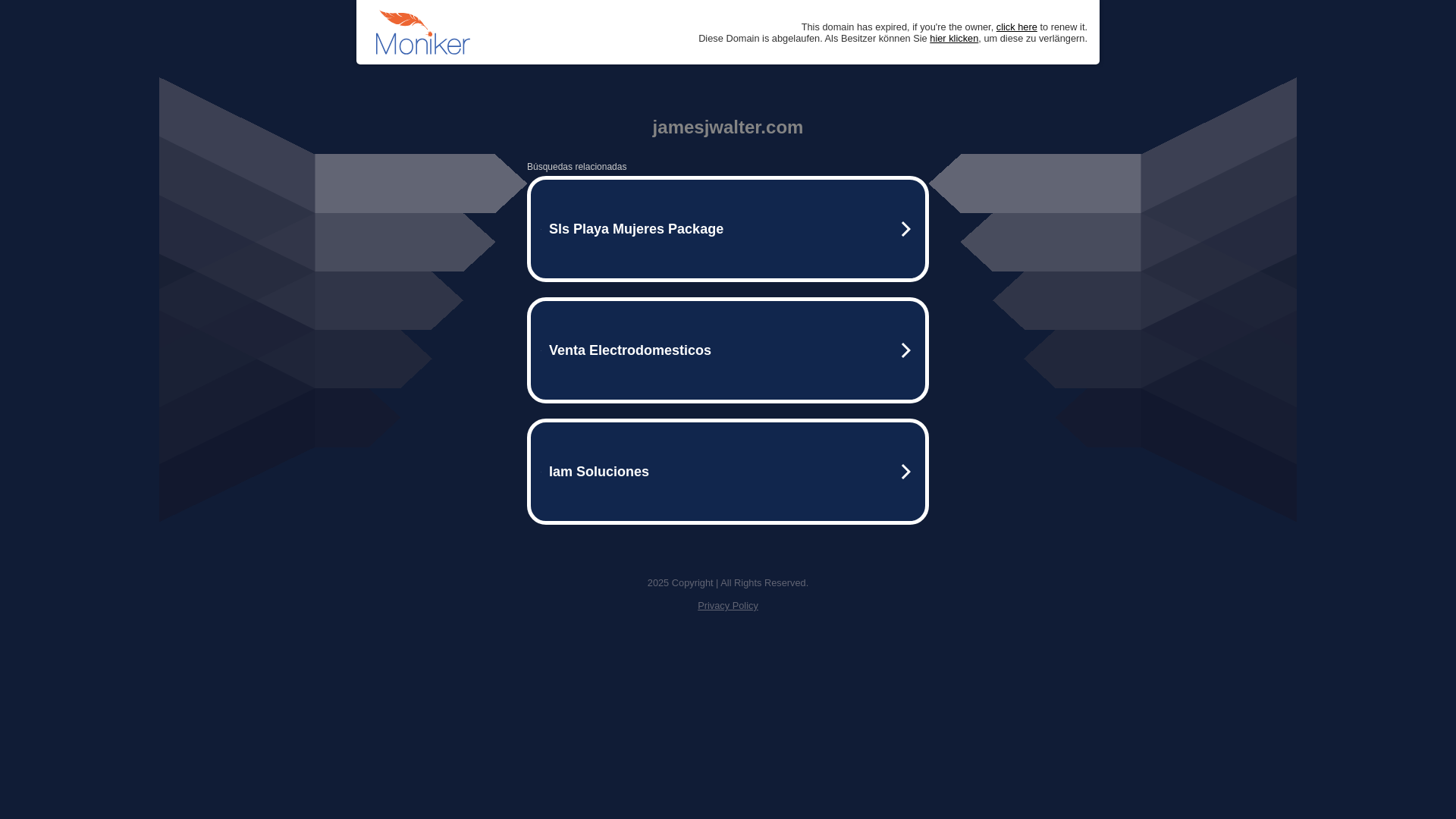 website screenshot of https://jamesjwalter.com/