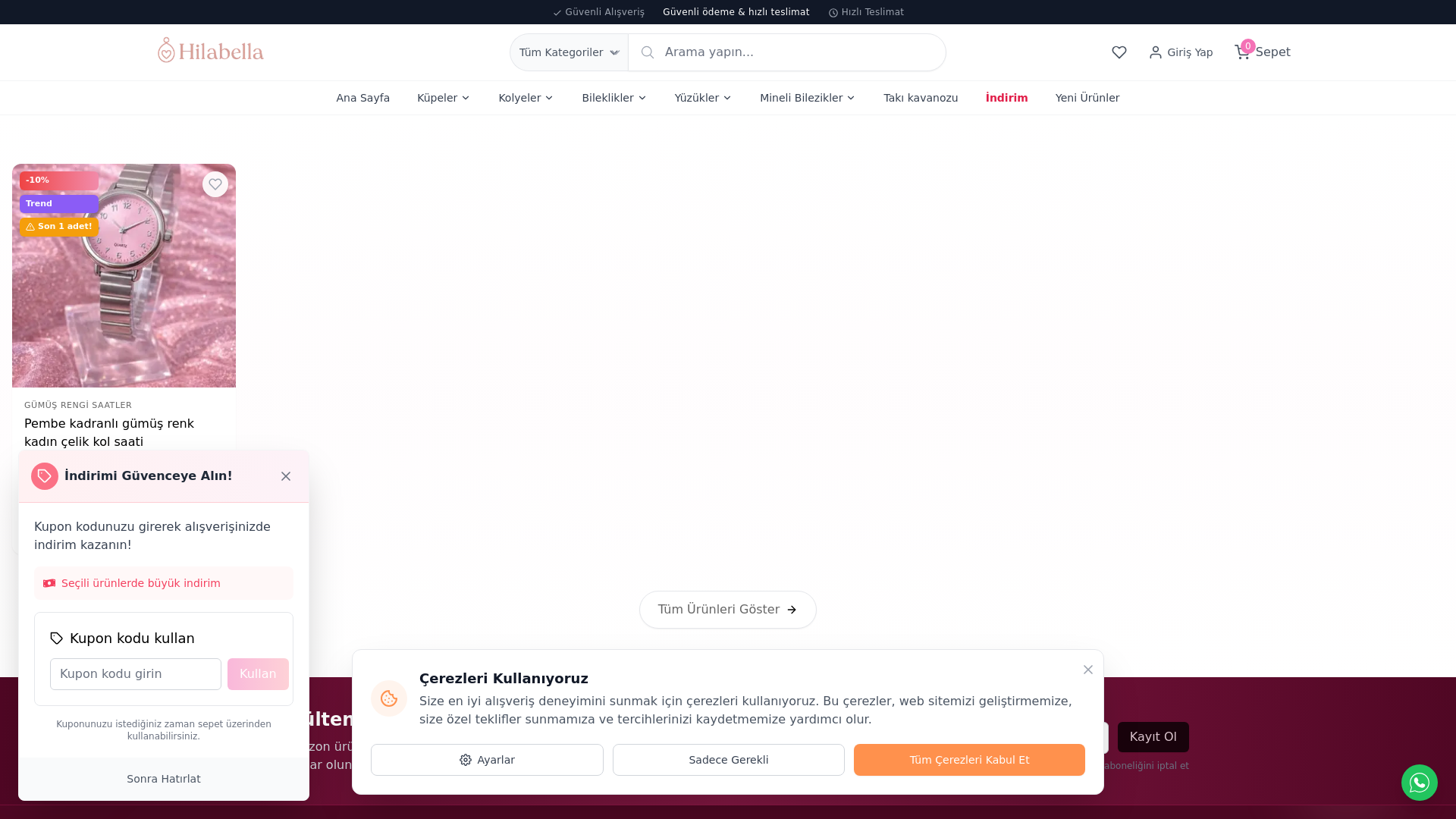 website screenshot of https://hilabellatoptan.com/
