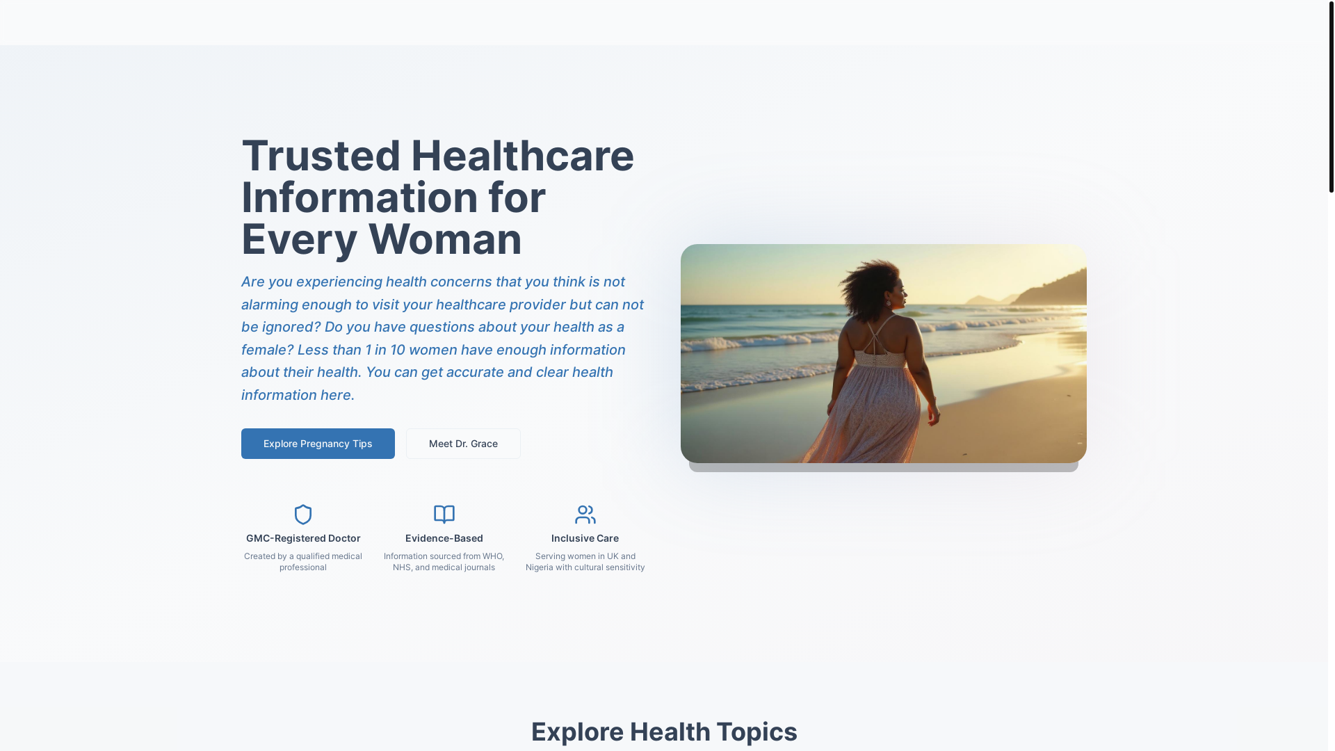 website screenshot of https://benkoinhealth.com/