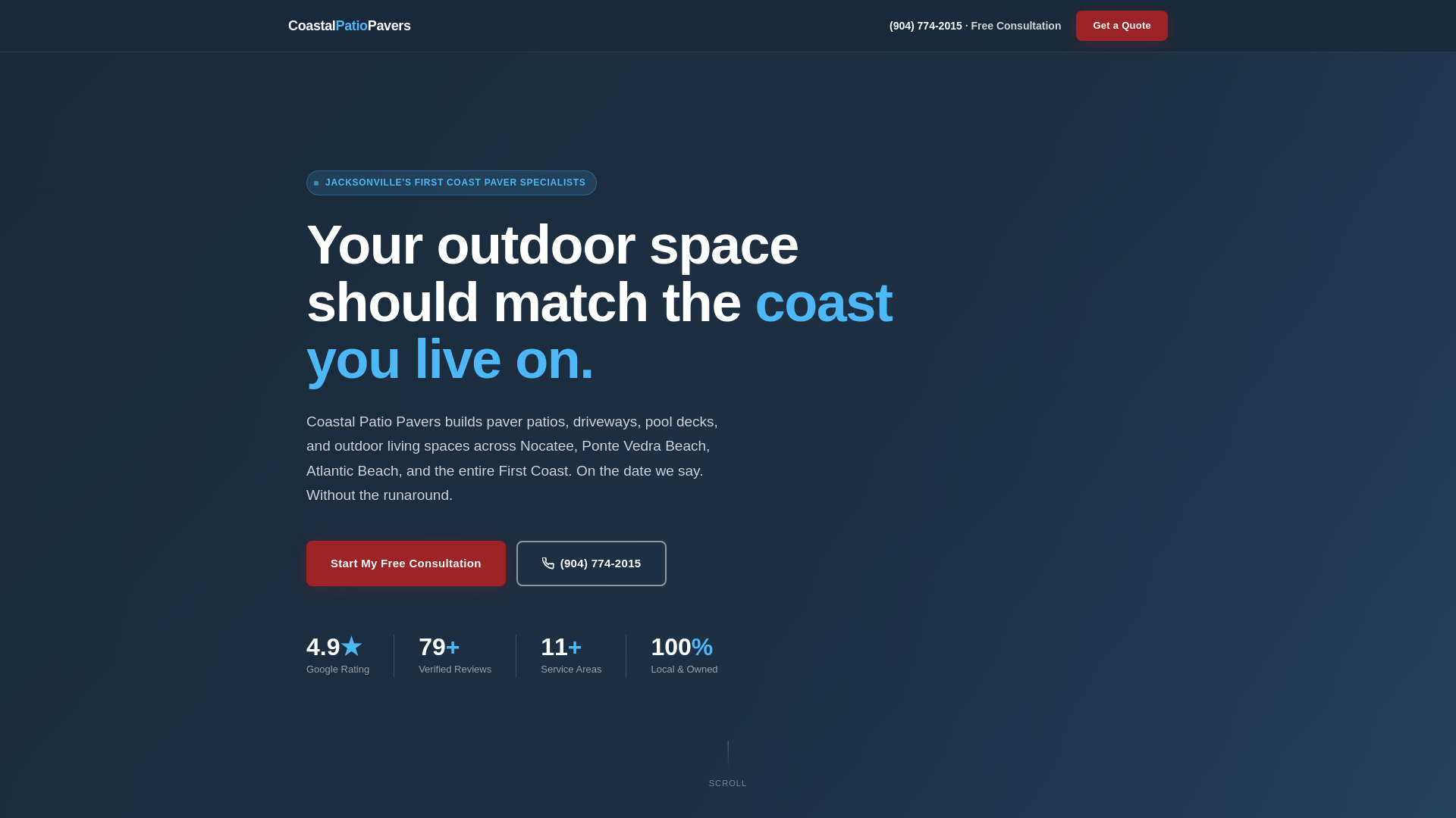 website screenshot of https://coastal-patio-pavers.pages.dev/