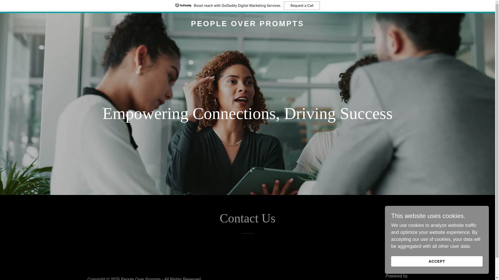 website screenshot of https://peopleoverprompts.com/