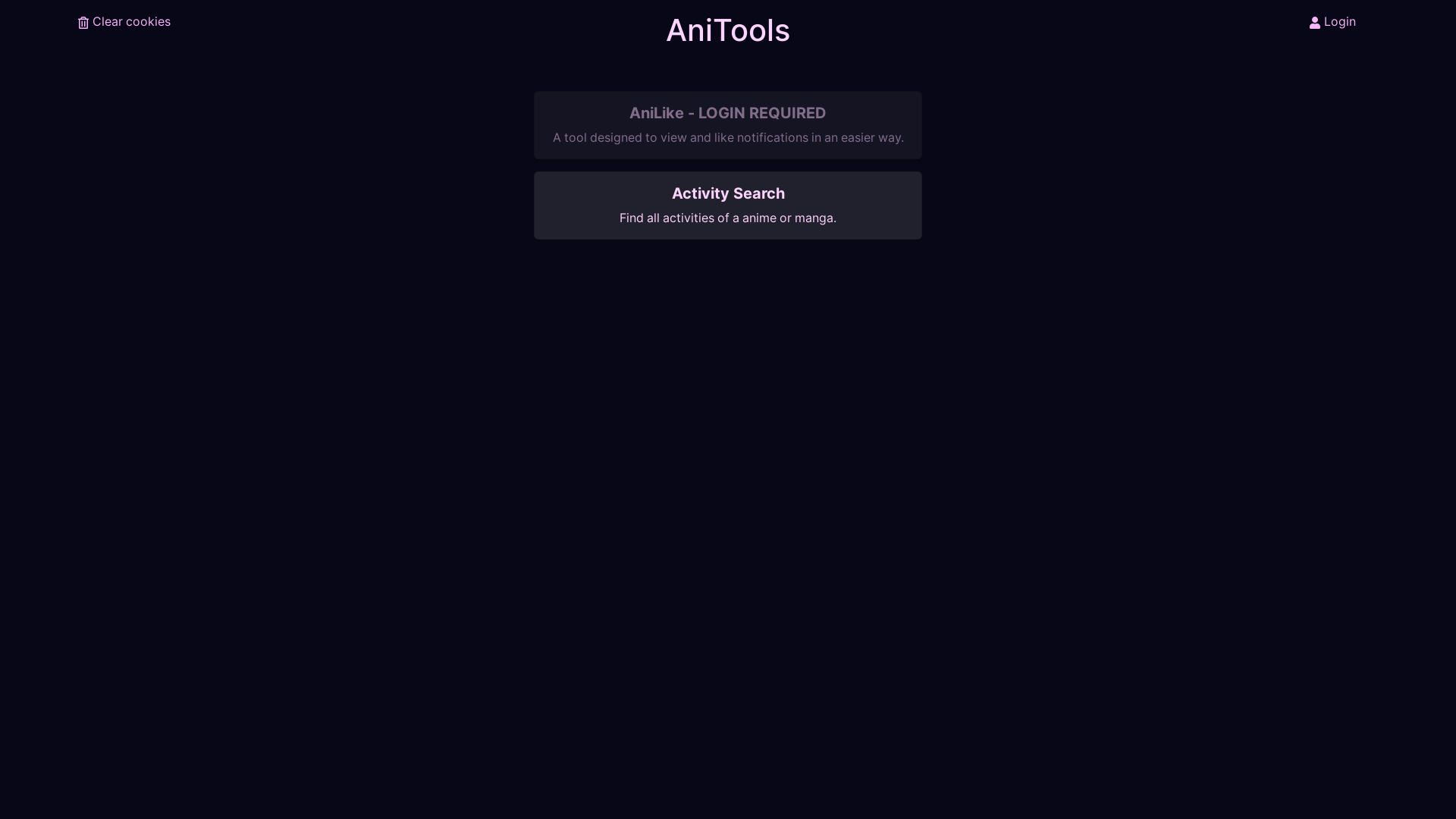 website screenshot of https://ani-tools.pages.dev/