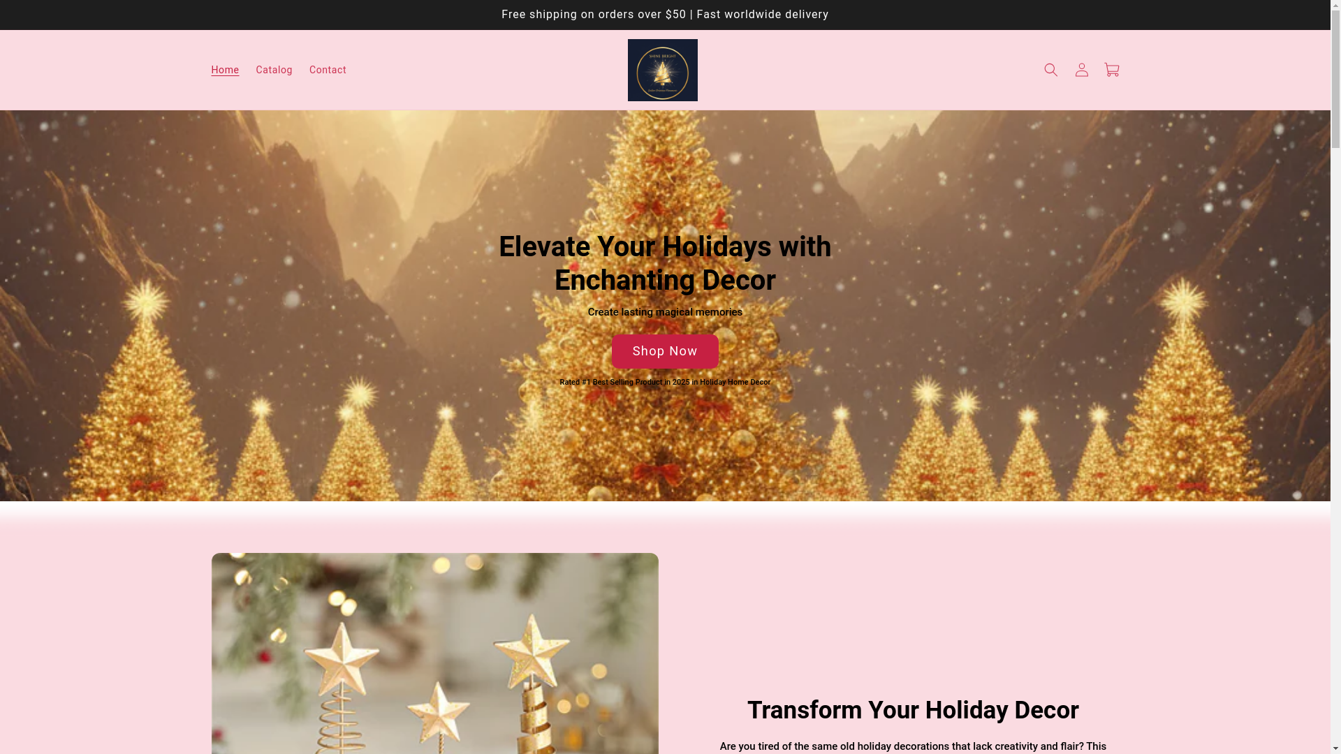 website screenshot of https://shinebrightholidays.com/